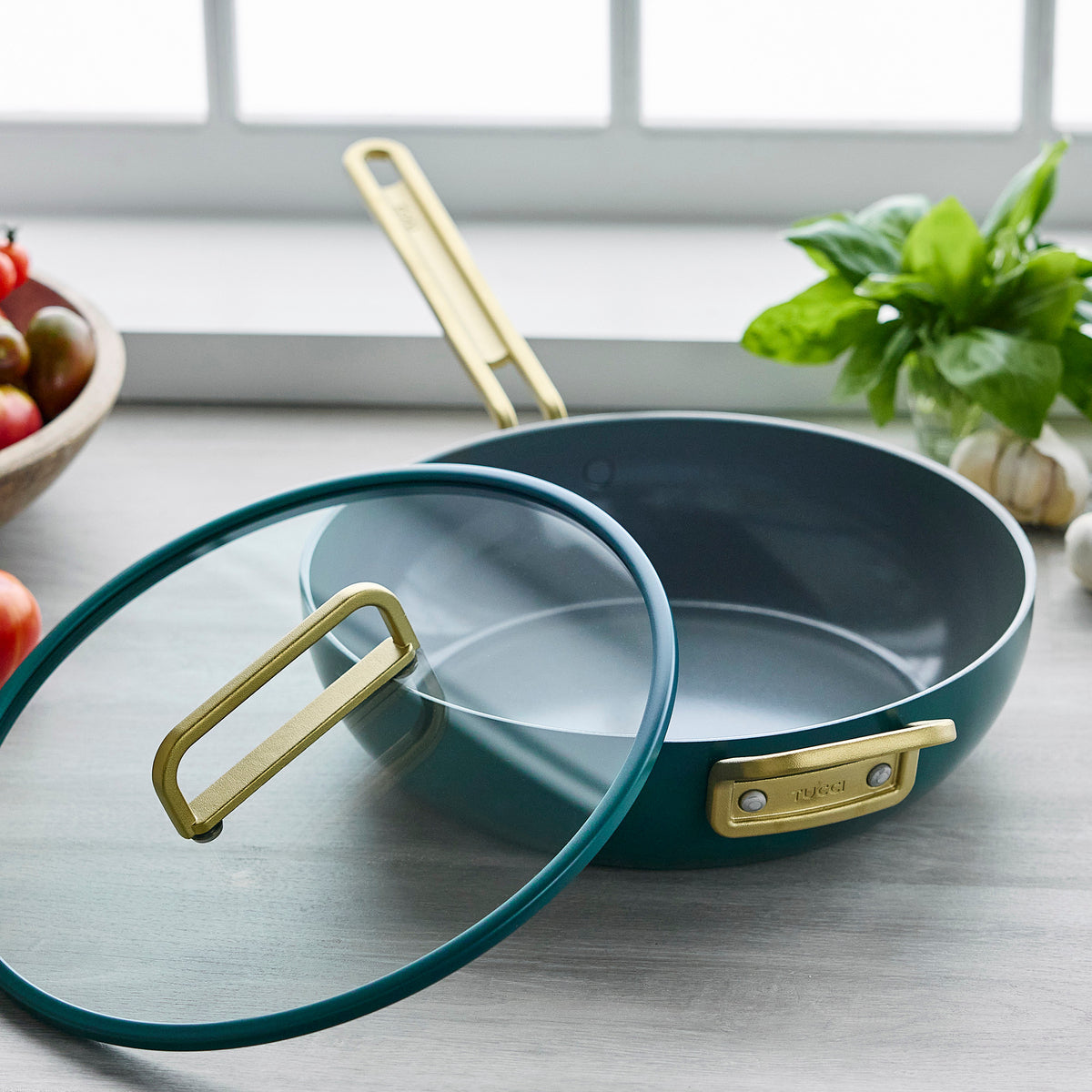Stanley Tucci™ Ceramic Nonstick 4.5-Quart Stanley Pan Jr. – Venetian Teal