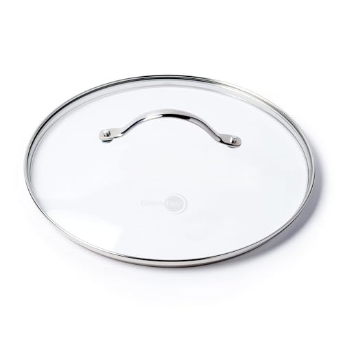 GreenPan 10-Inch Universal Tempered Glass Lid with Stainless Steel Handle