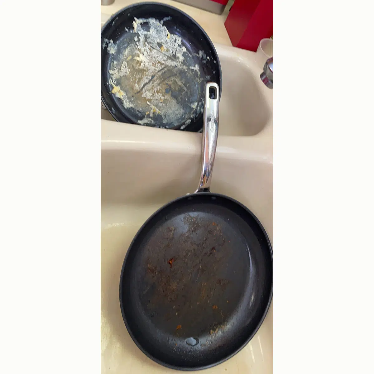 Good pans, odd smell