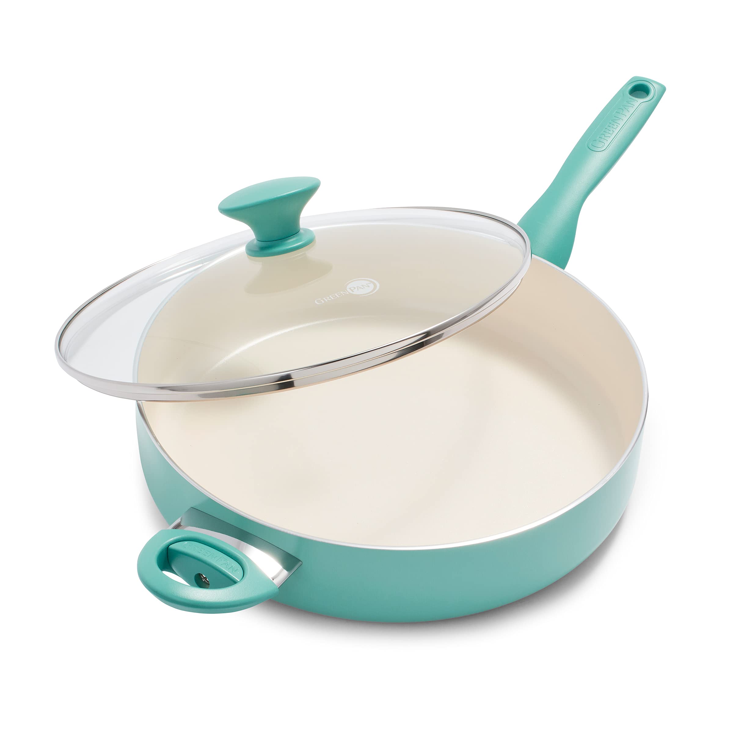 GreenPan Rio Healthy Ceramic Nonstick 5QT Sauté Pan with Lid