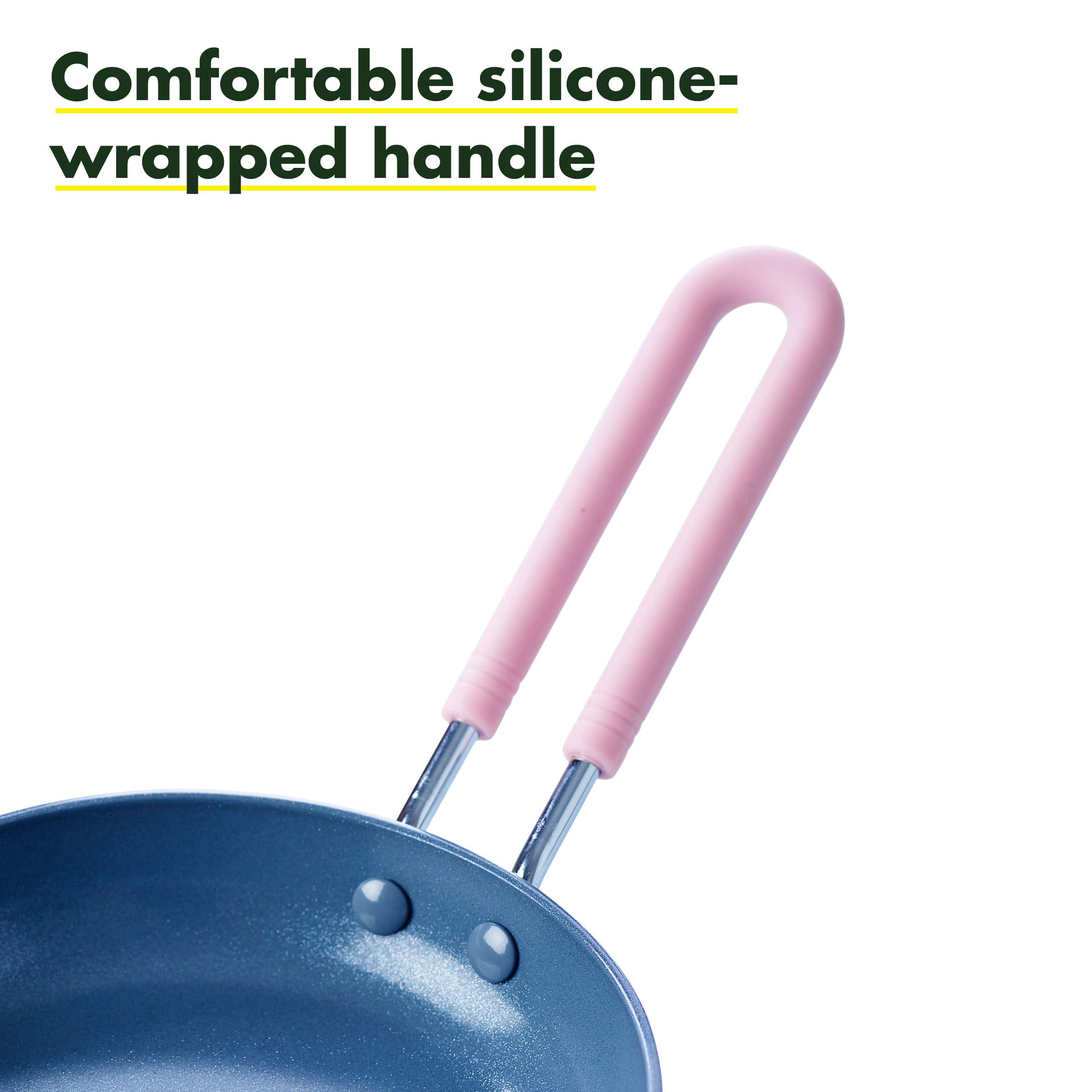 GreenPan Mini Healthy Ceramic Nonstick 5" Egg Pan — PFAS-Free, Stay-Cool Handle, Pink