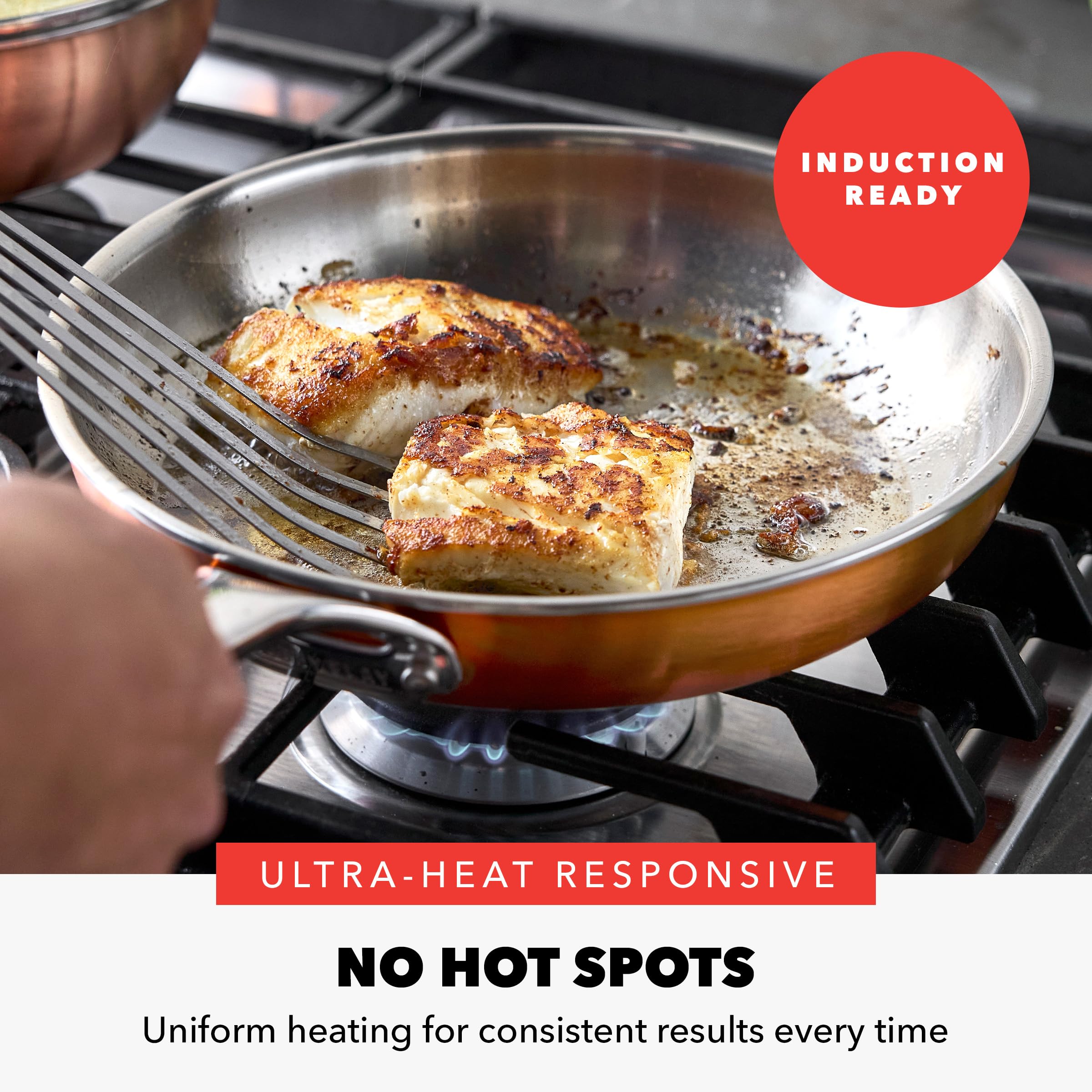 GreenPan x Bobby Flay 8-Piece Copper Clad Pots & Pans Set