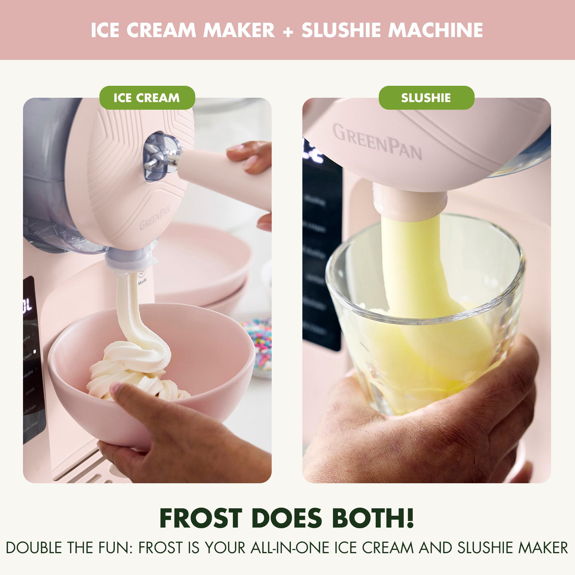 GreenPan Frost Ice Cream Maker & Slushie Machine