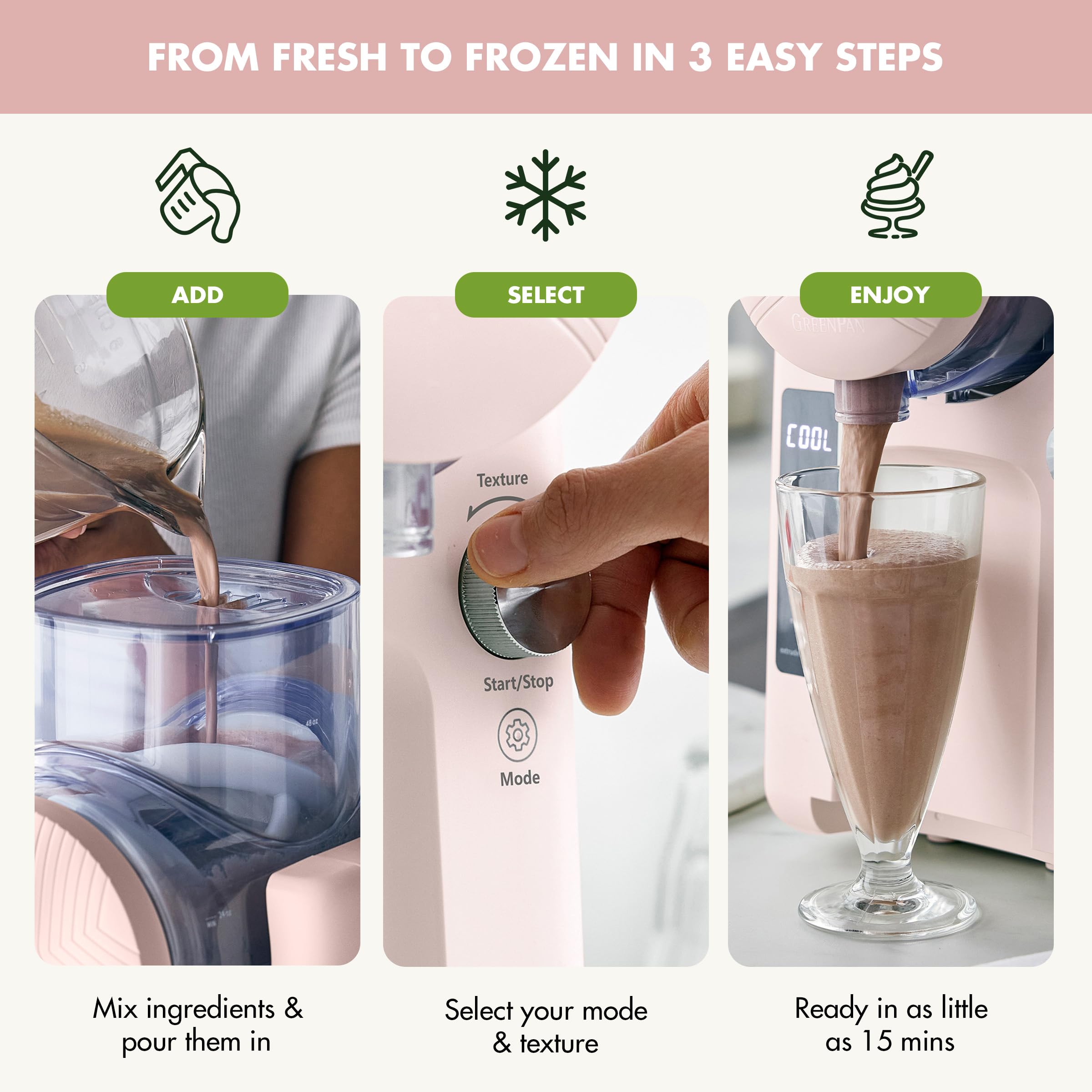 GreenPan Frost Ice Cream Maker & Slushie Machine