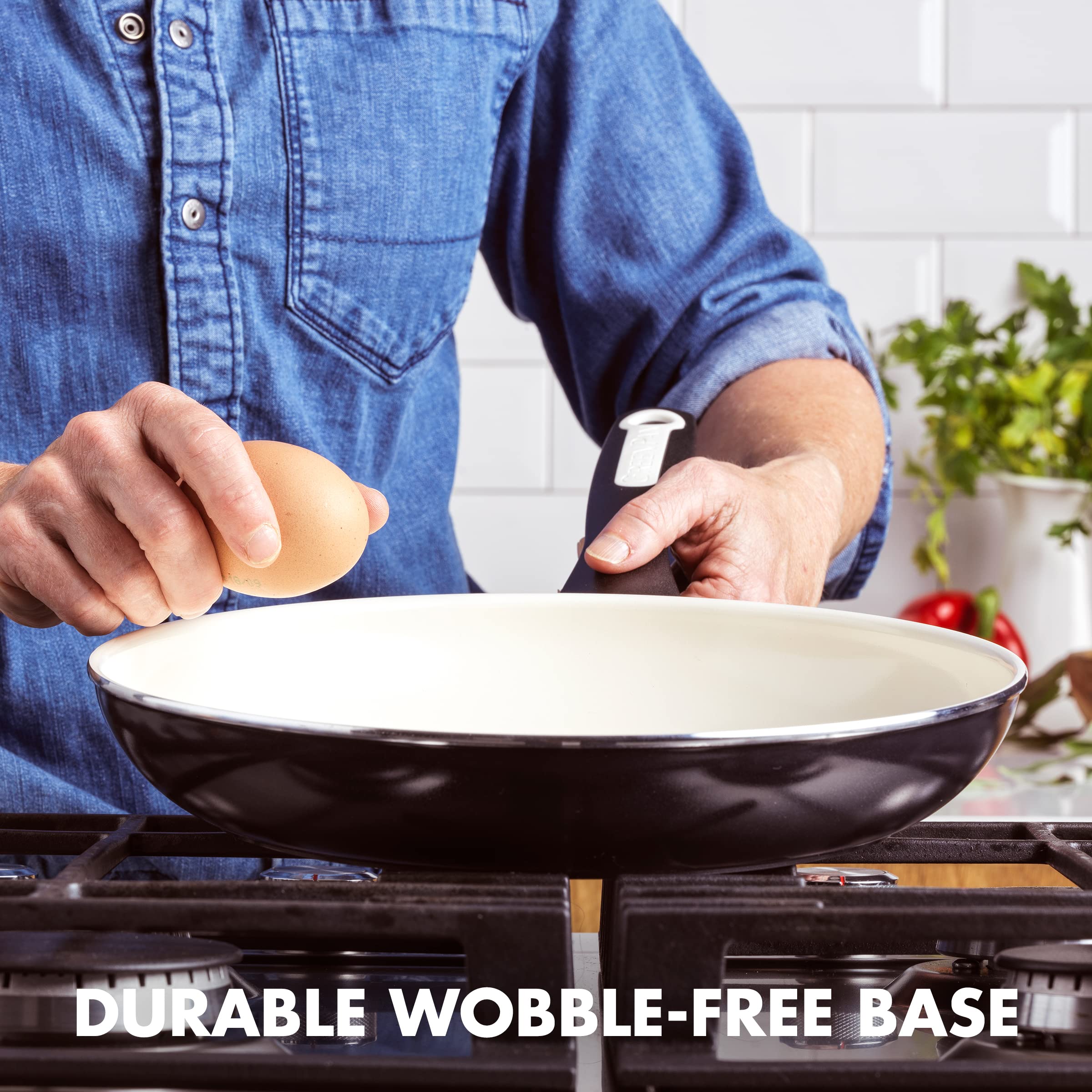 GreenPan Rio Healthy Ceramic Nonstick 12" Frying Pan — PFAS-Free, Dishwasher Safe, Diamond-Reinforced