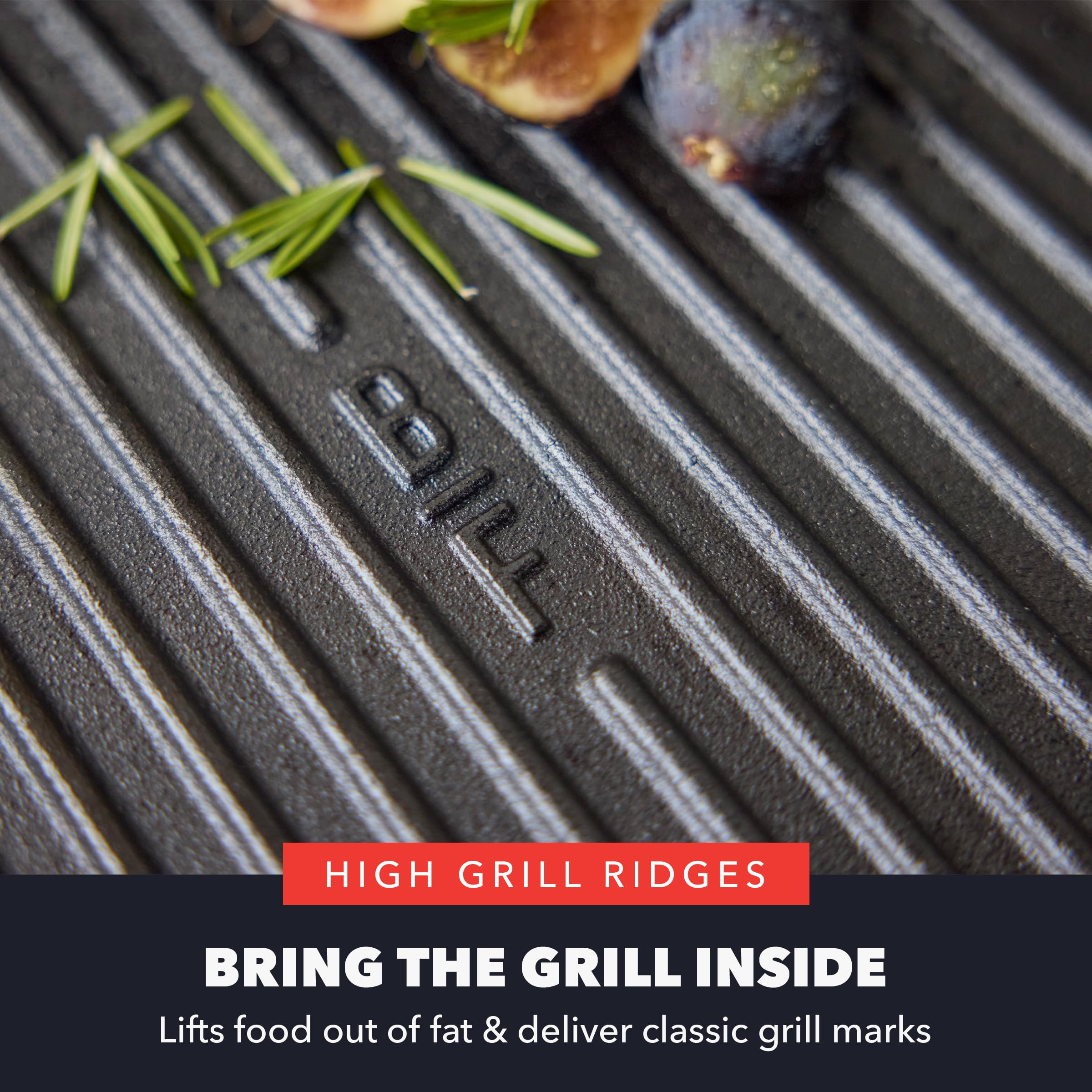 GreenPan x Bobby Flay Cast Iron 11-Inch Square Grill Pan