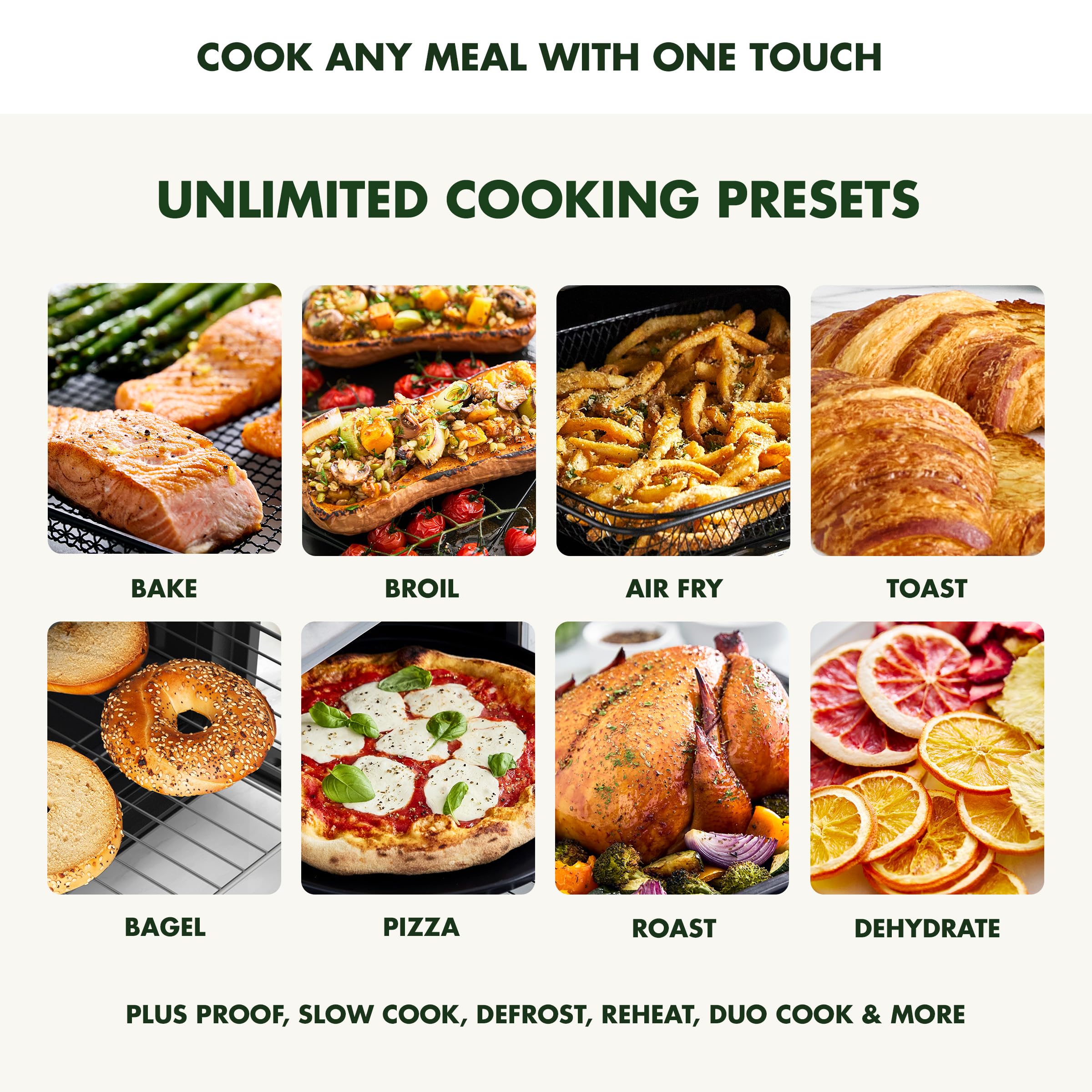 GreenPan 13-in-1 Elite Countertop Convection Oven & Air Fryer, 1 cu. ft., Cloud Cream