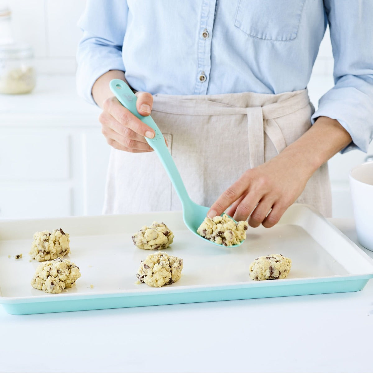 GreenLife Ceramic Nonstick 18" x 13" Cookie Sheet – Turquoise