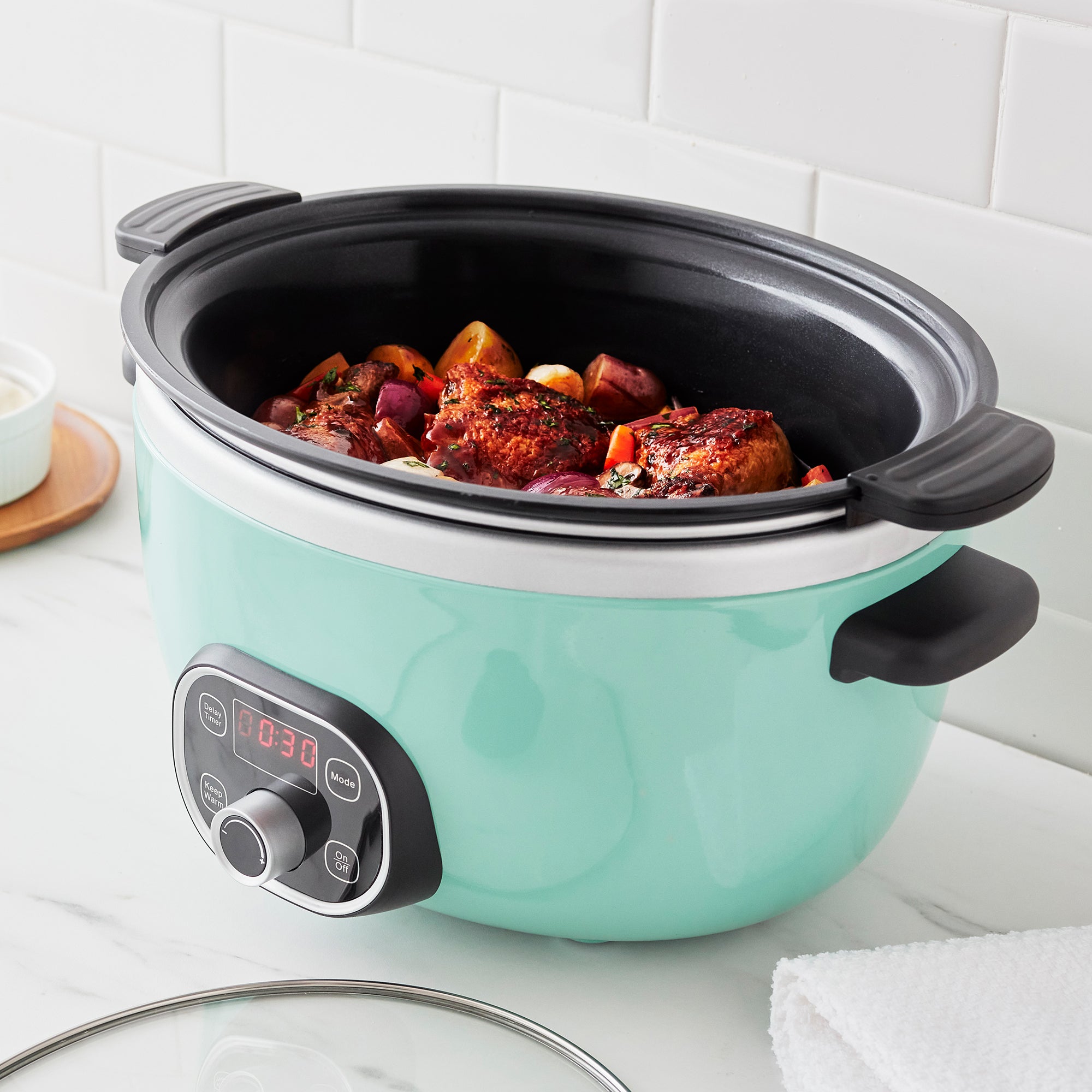GreenLife Healthy 6-Quart Slow Cooker – Turquoise