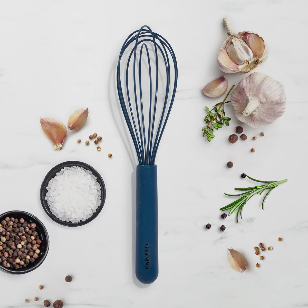 GreenPan Platinum Silicone Whisk – Navy