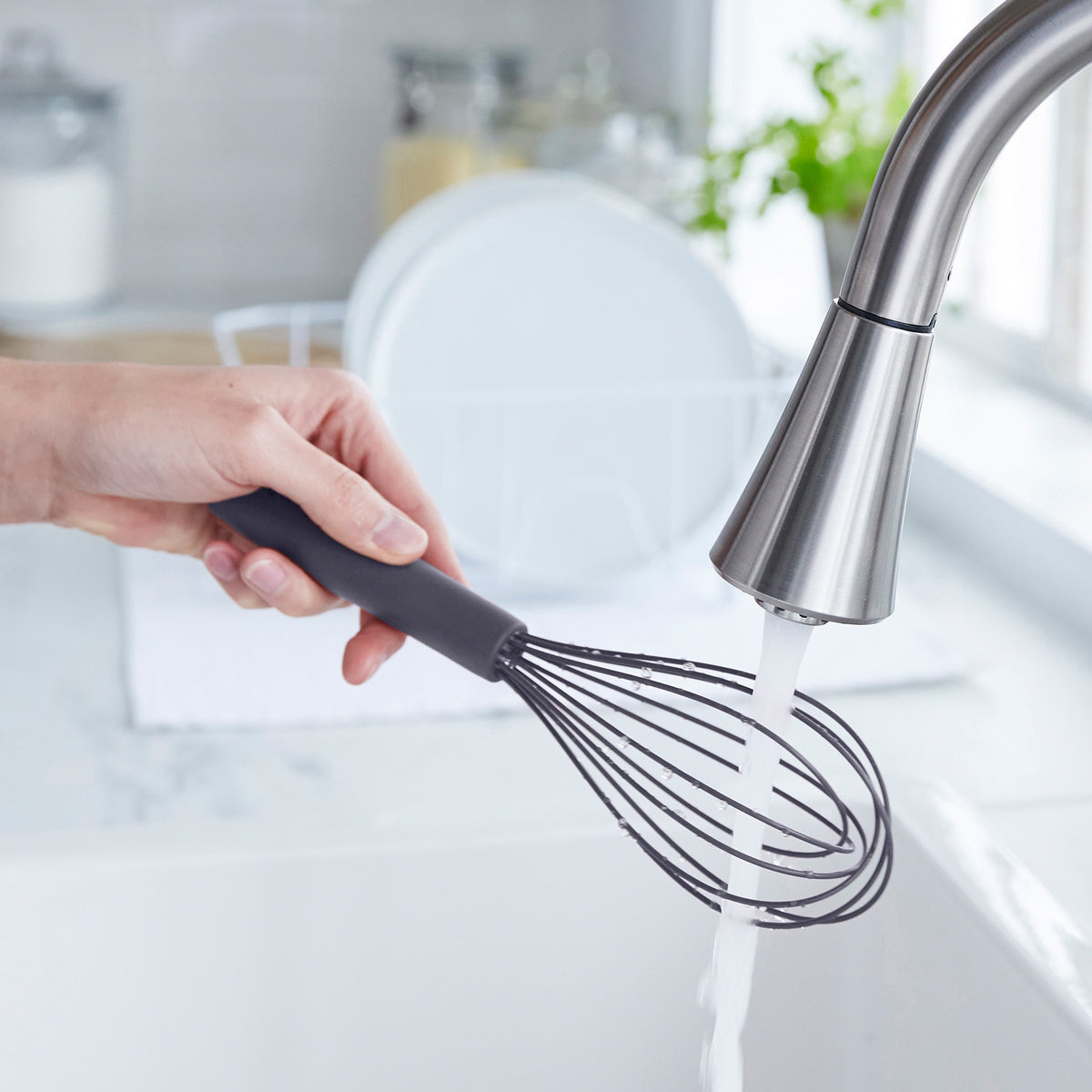 GreenPan Platinum Silicone Whisk, Gray