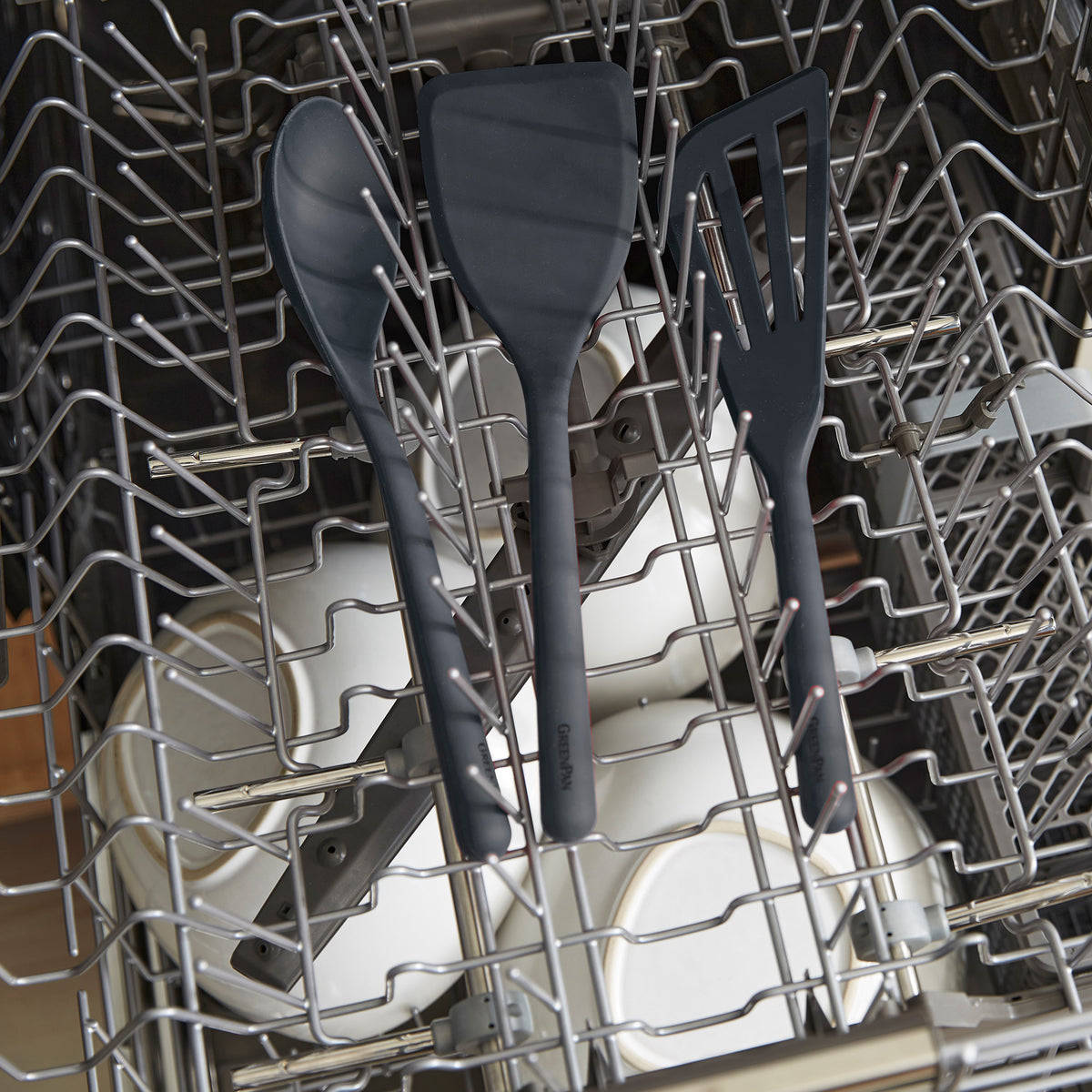 GreenPan Platinum Silicone Whisk, Gray