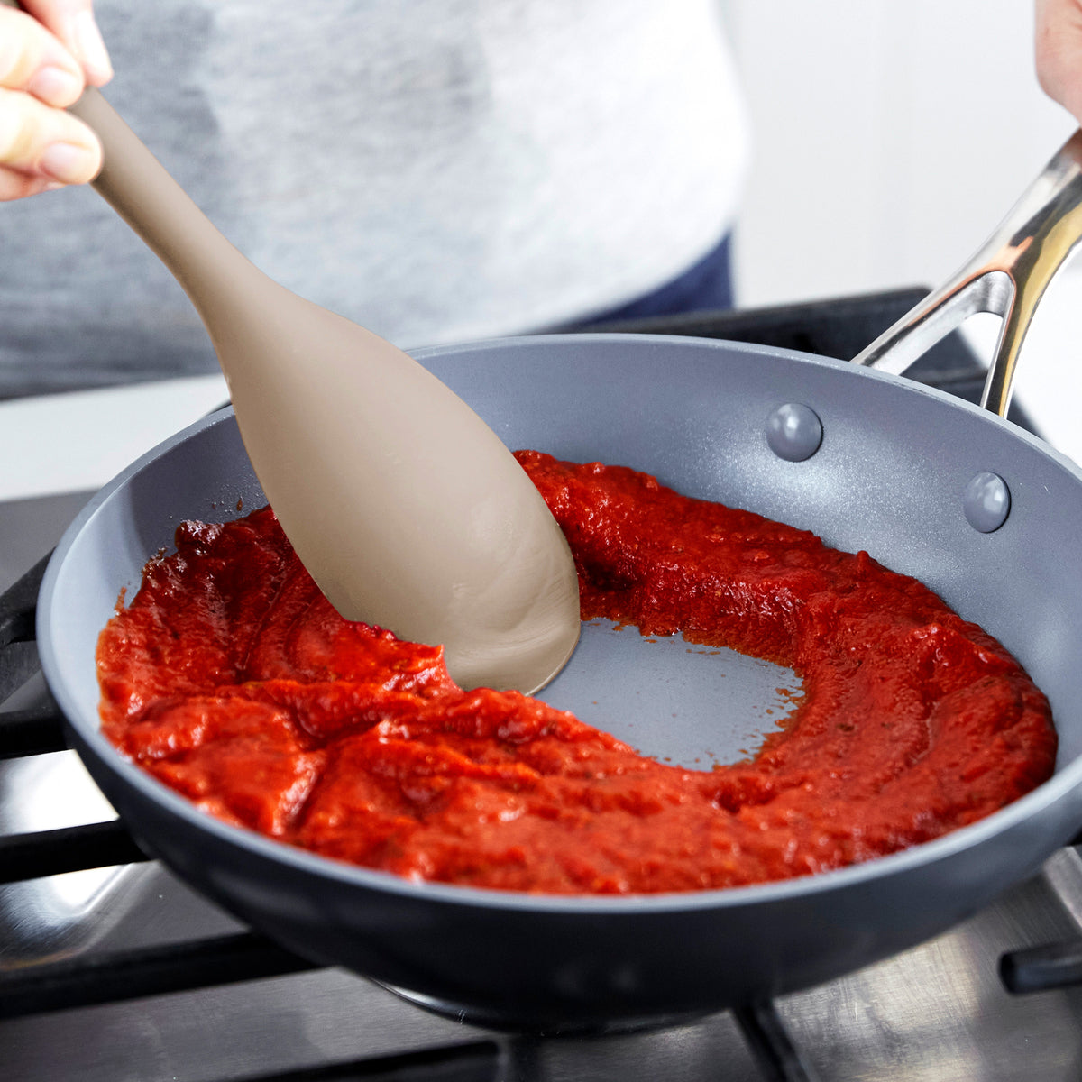 Platinum Silicone Sauté Spoon – Taupe
