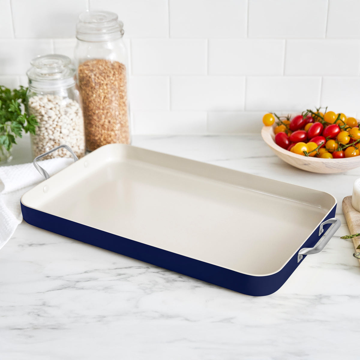 GreenPan Rio Double Griddle – Navy