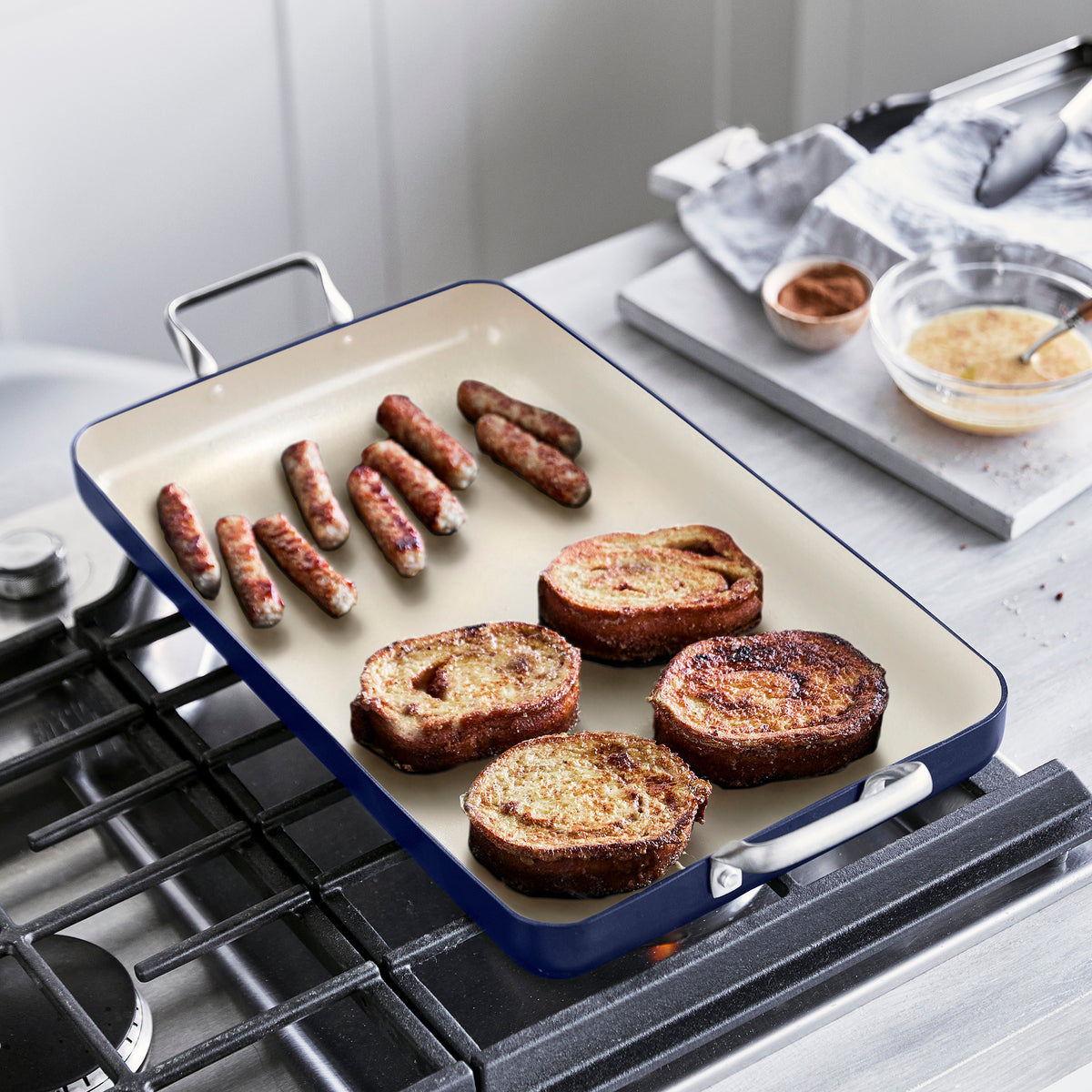 GreenPan Rio Double Griddle – Navy