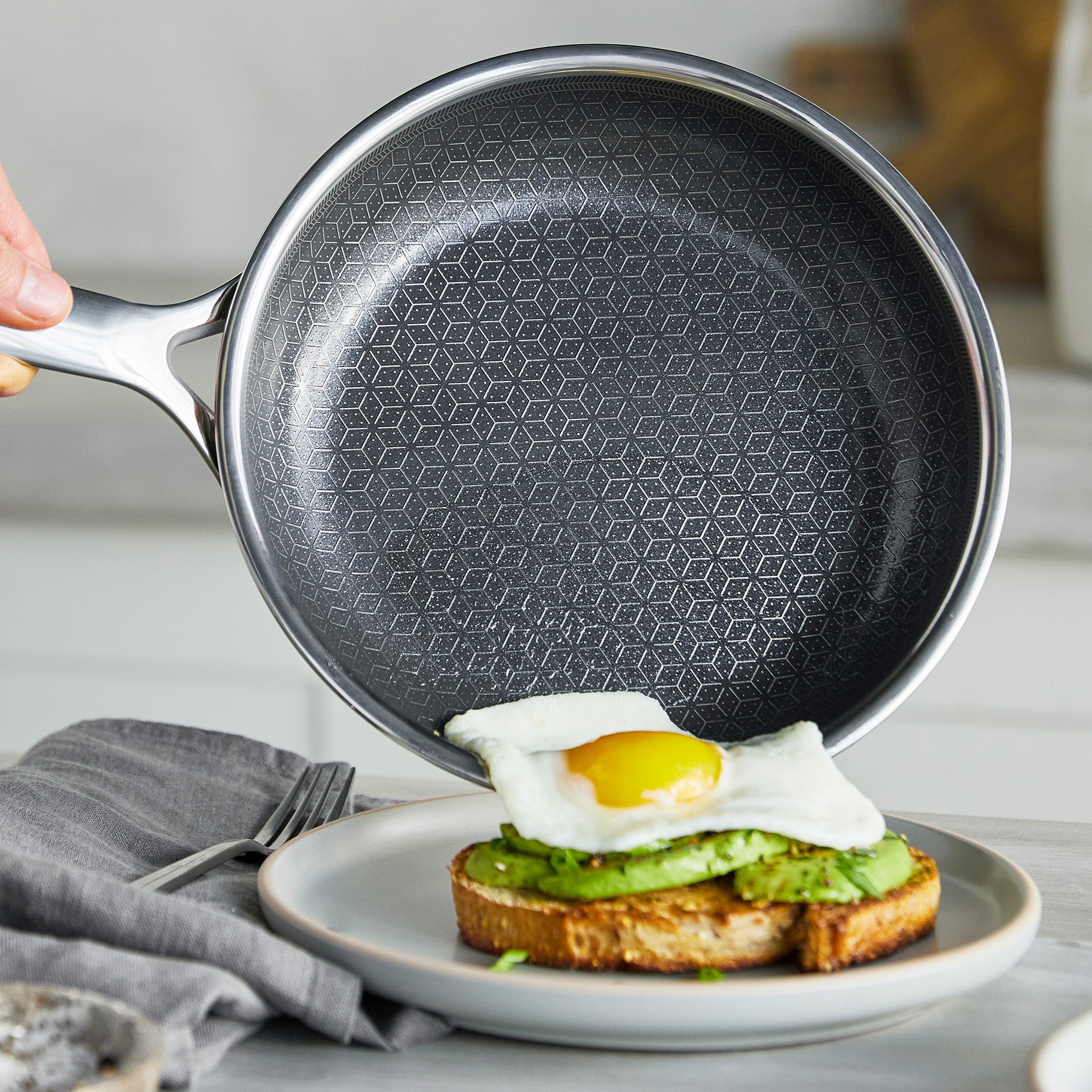 GreenPan Spectra Thermobond Hybrid Ceramic Nonstick Frypan Set (8, 10 & 12 Inches)