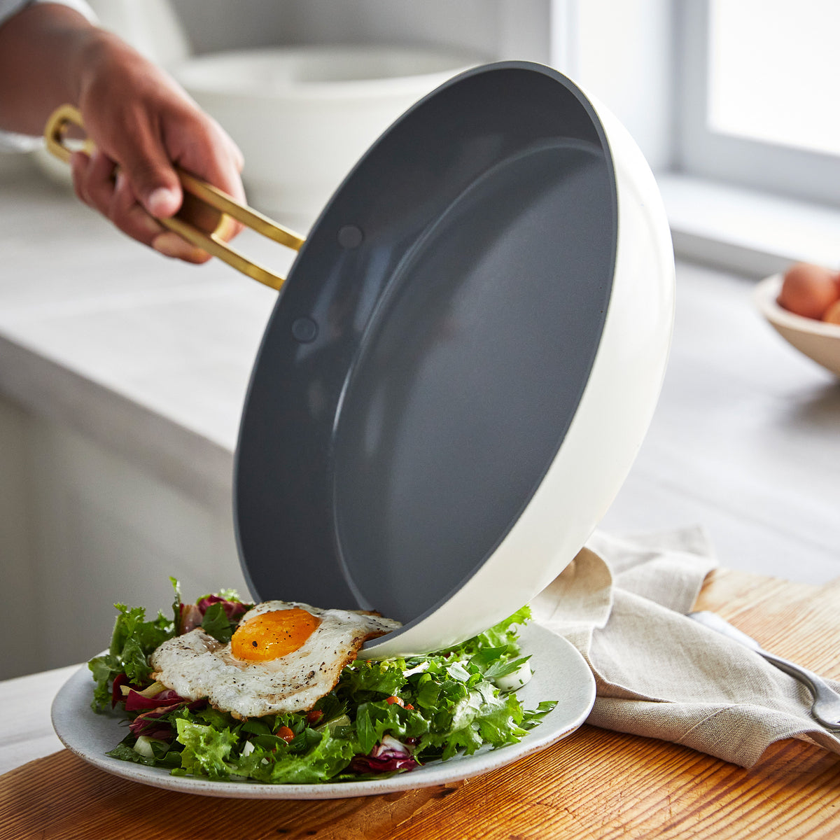 GreenPan Stanley Tucci™ Ceramic Nonstick 4-Piece Chef Set | Carrara White