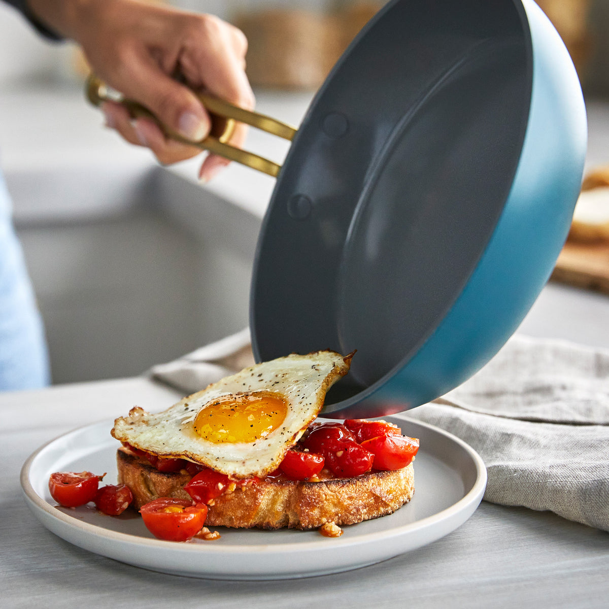 Stanley Tucci™ Ceramic Nonstick 3-Piece Mini Cookware Set - Venetian Teal