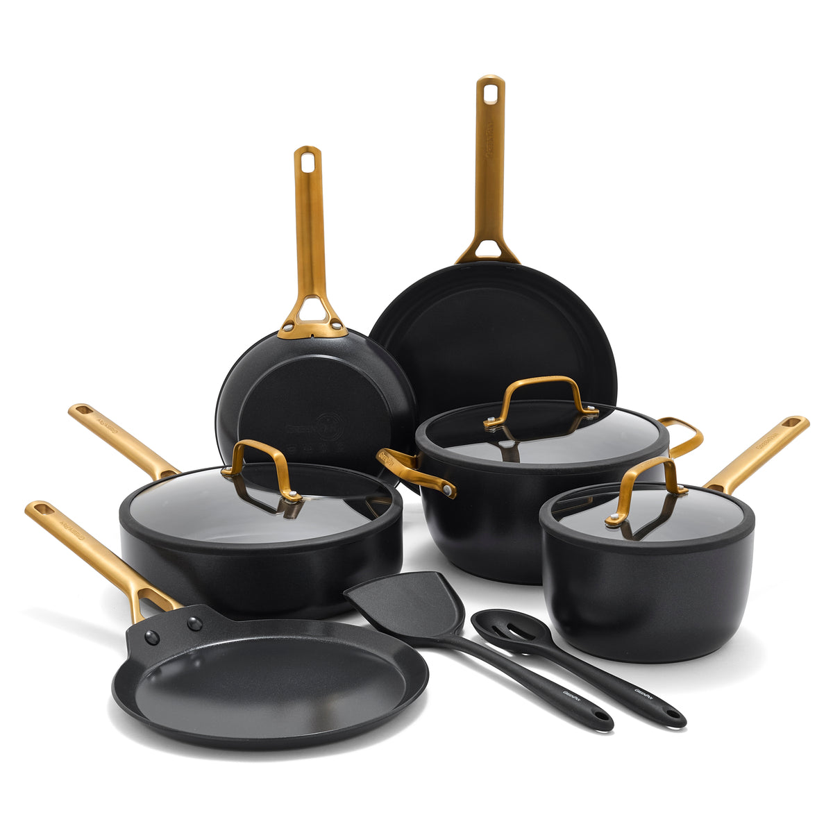 GreenPan Reserve Pro Ceramic Nonstick 11-Piece Cookware Set | Black