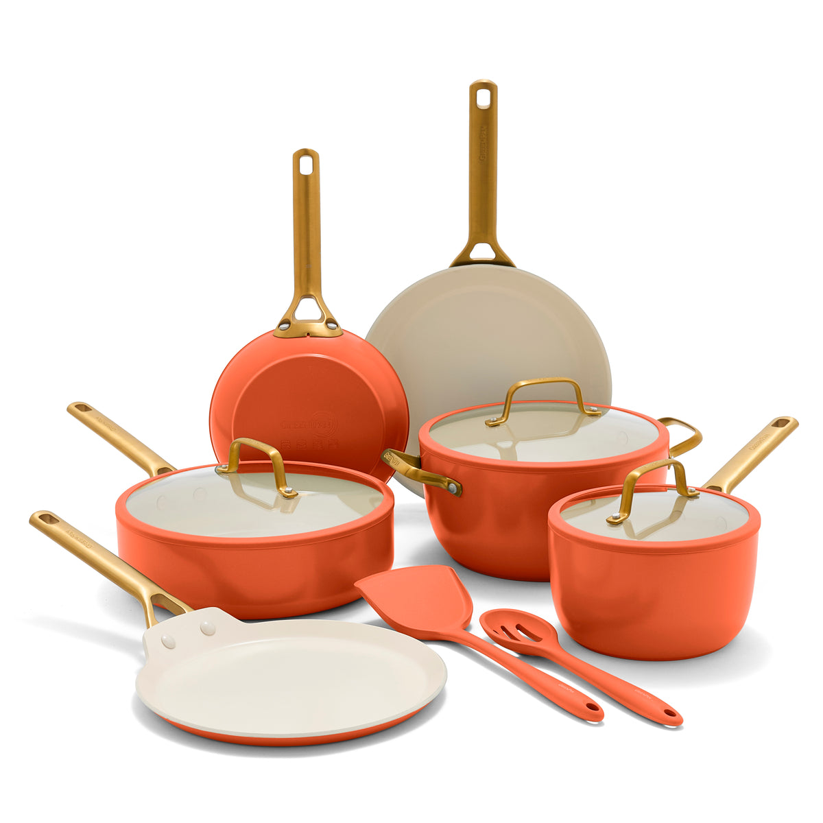 GreenPan Reserve Pro Ceramic Nonstick 11-Piece Cookware Set | Harvest