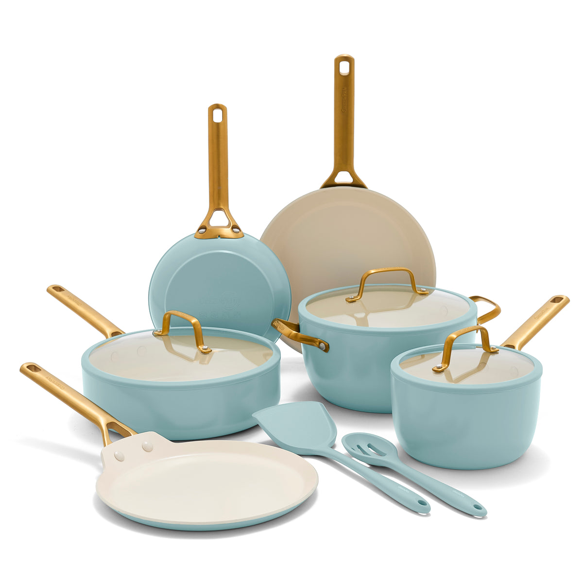 GreenPan Reserve Pro Ceramic Nonstick 11-Piece Cookware Set | Seaside