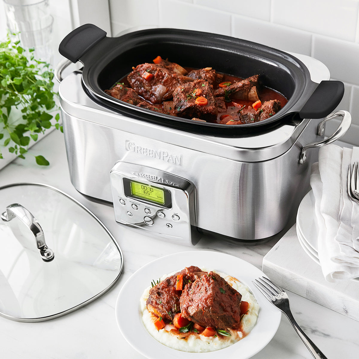 Elite 6-Quart Slow Cooker — Premiere Stainless Steel