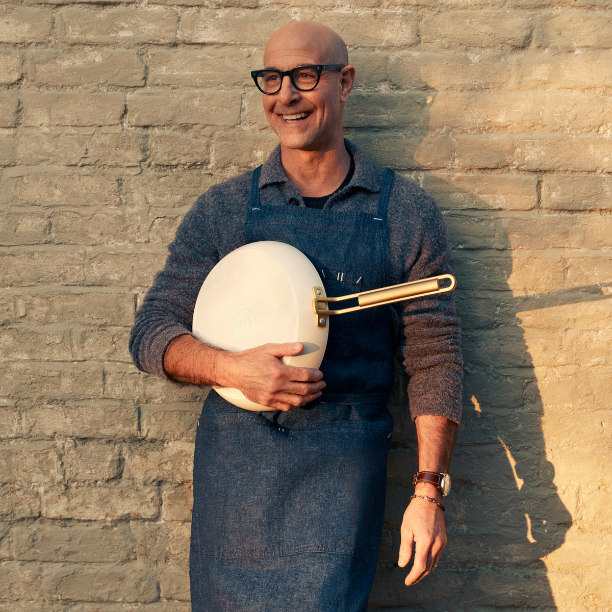 Stanley Tucci Ceramic Nonstick 8-Inch Fry Pan – Carrara White