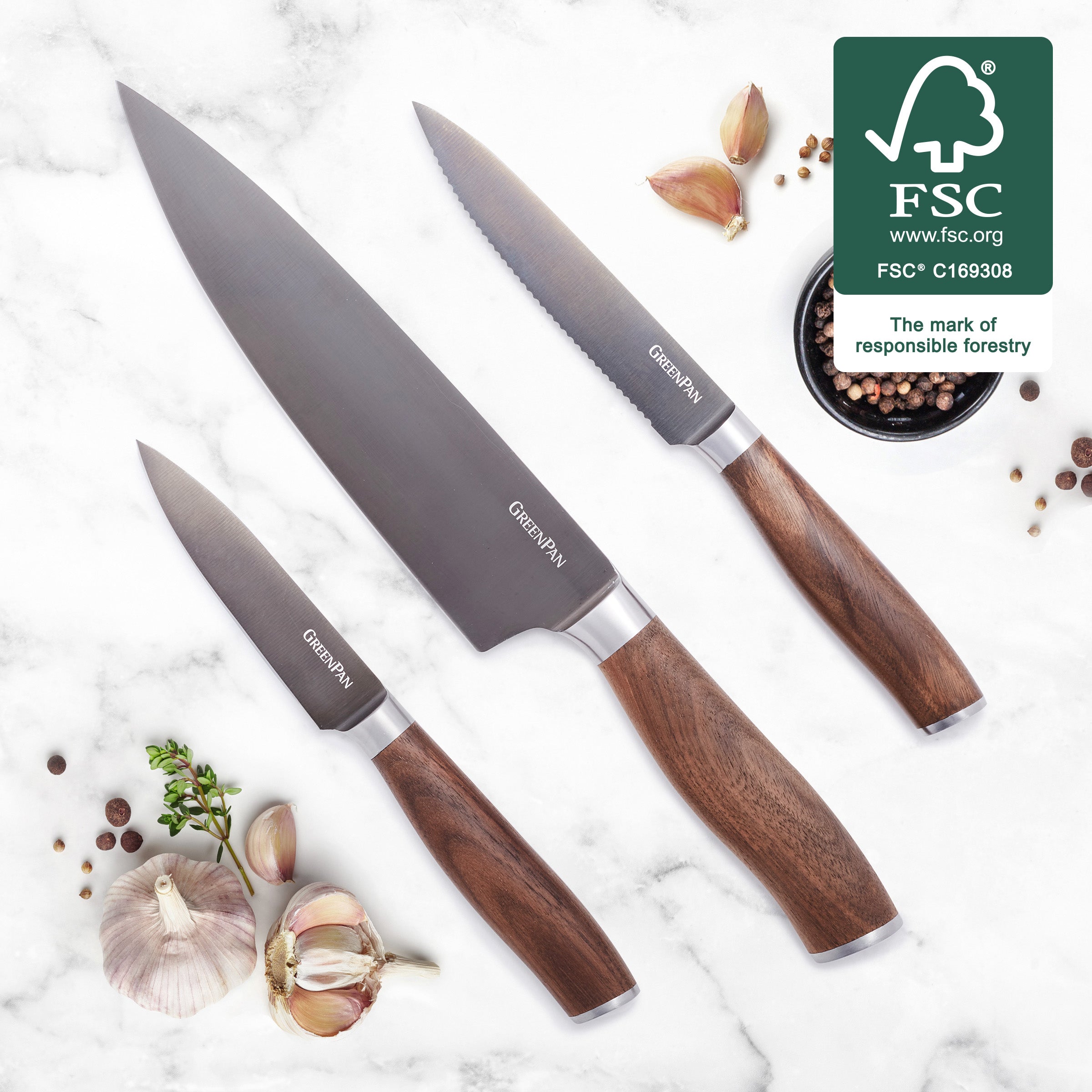 Roasting Bundle - Reserve Roaster, Premiere Knife Set & Accuread Thermometer