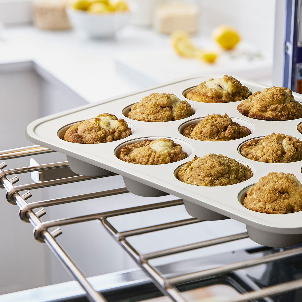 GreenLife Ceramic Nonstick Muffin Pan - Quartz Gray