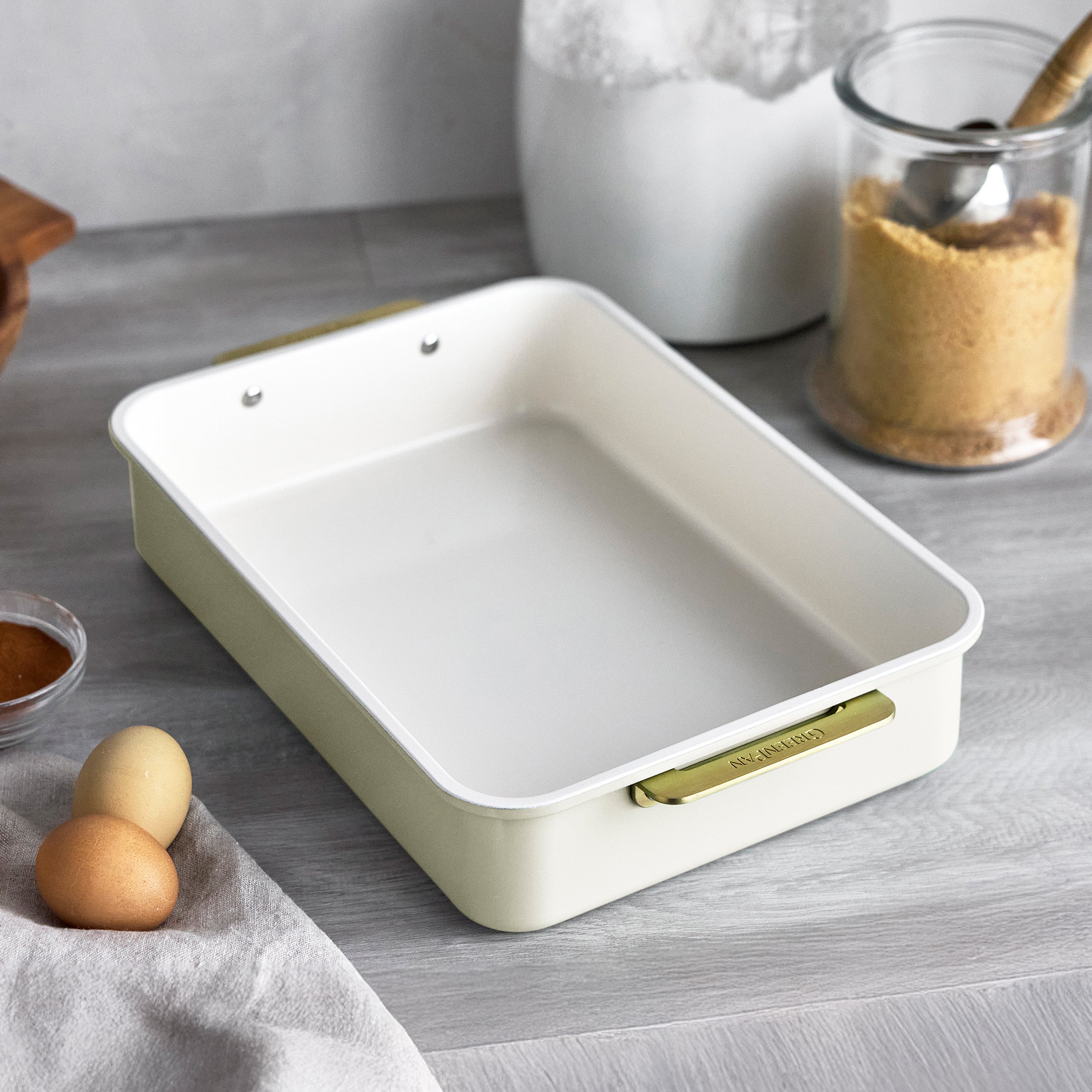 GreenPan Reserve Pro 20-Piece Cookware & Bakeware Set | Cream