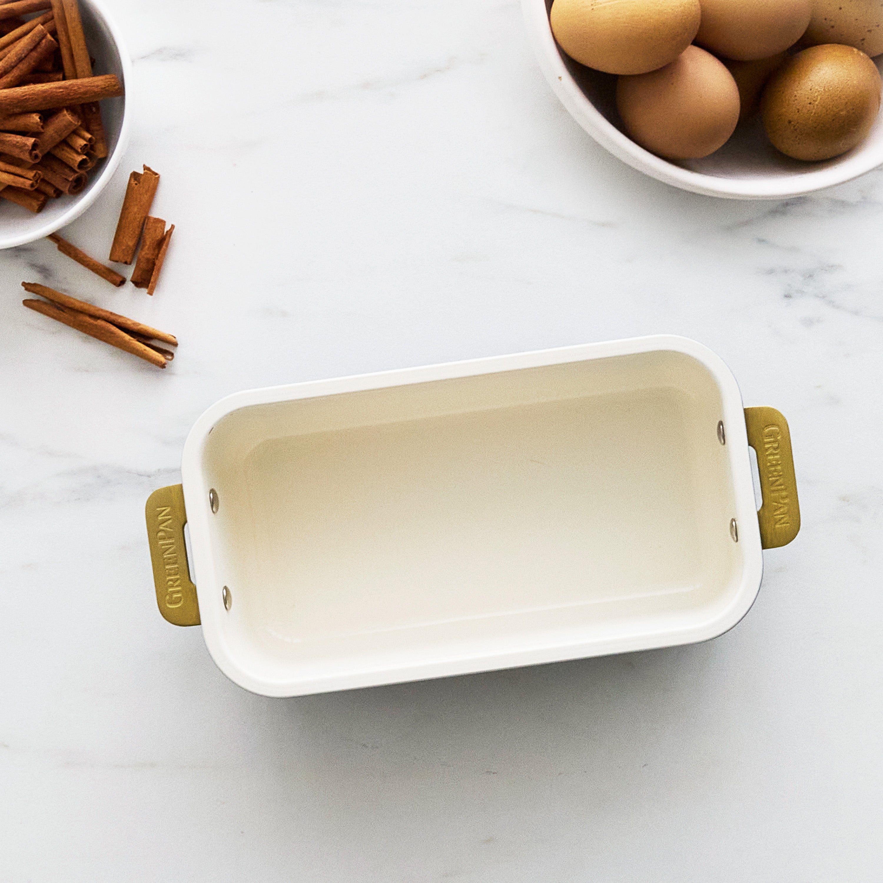 Reserve Bakeware 8 x 4 Inch Loaf Pan in Cream
