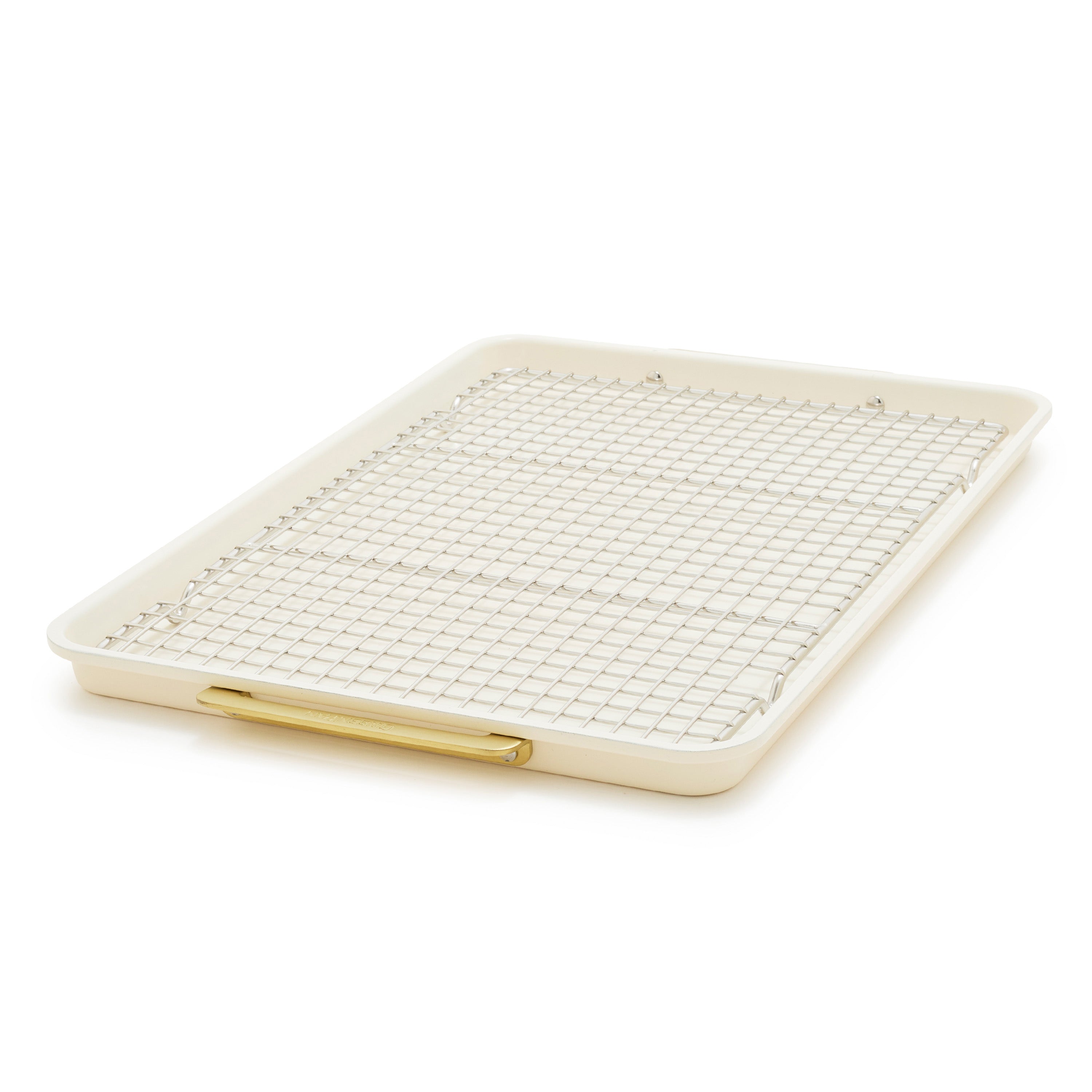 Reserve Bakeware 13" x 18" Half Sheet Pan with Cooling Rack – Cream