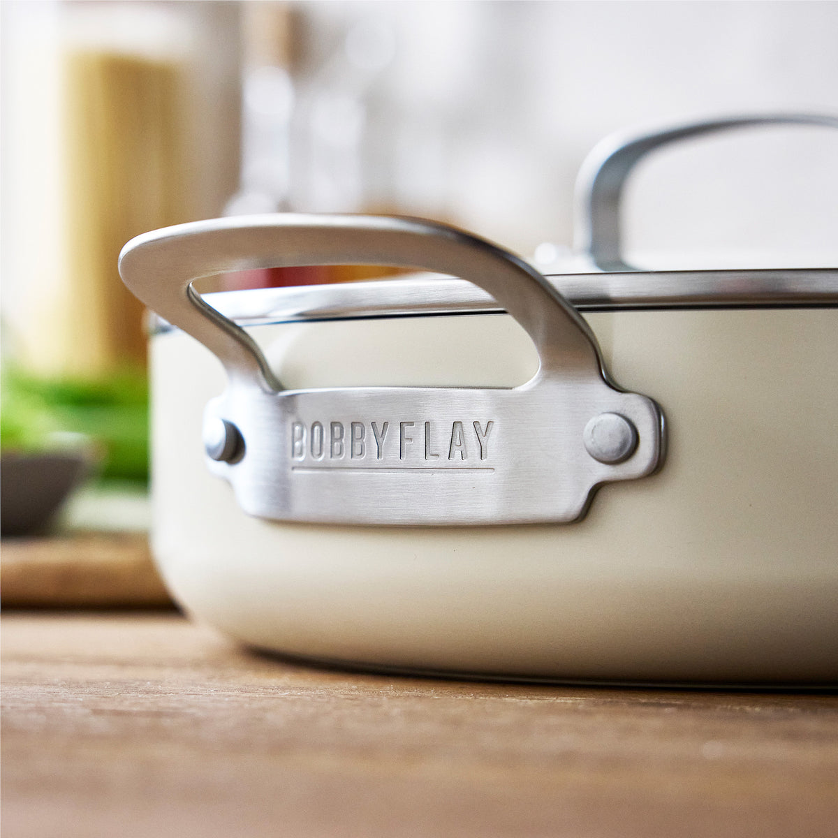 Bobby Flay by GreenPan Ultimate Cookware Set with Bobby at Home Cookbook – Cream