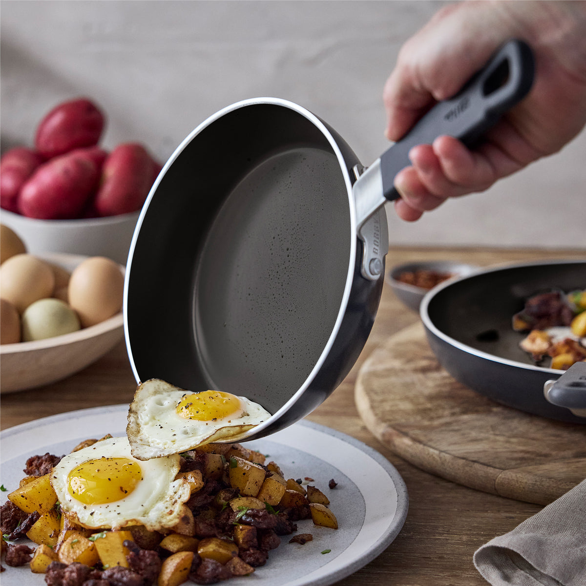 Bobby Flay by GreenPan Ultimate Cookware Set with Bobby at Home Cookbook – Black