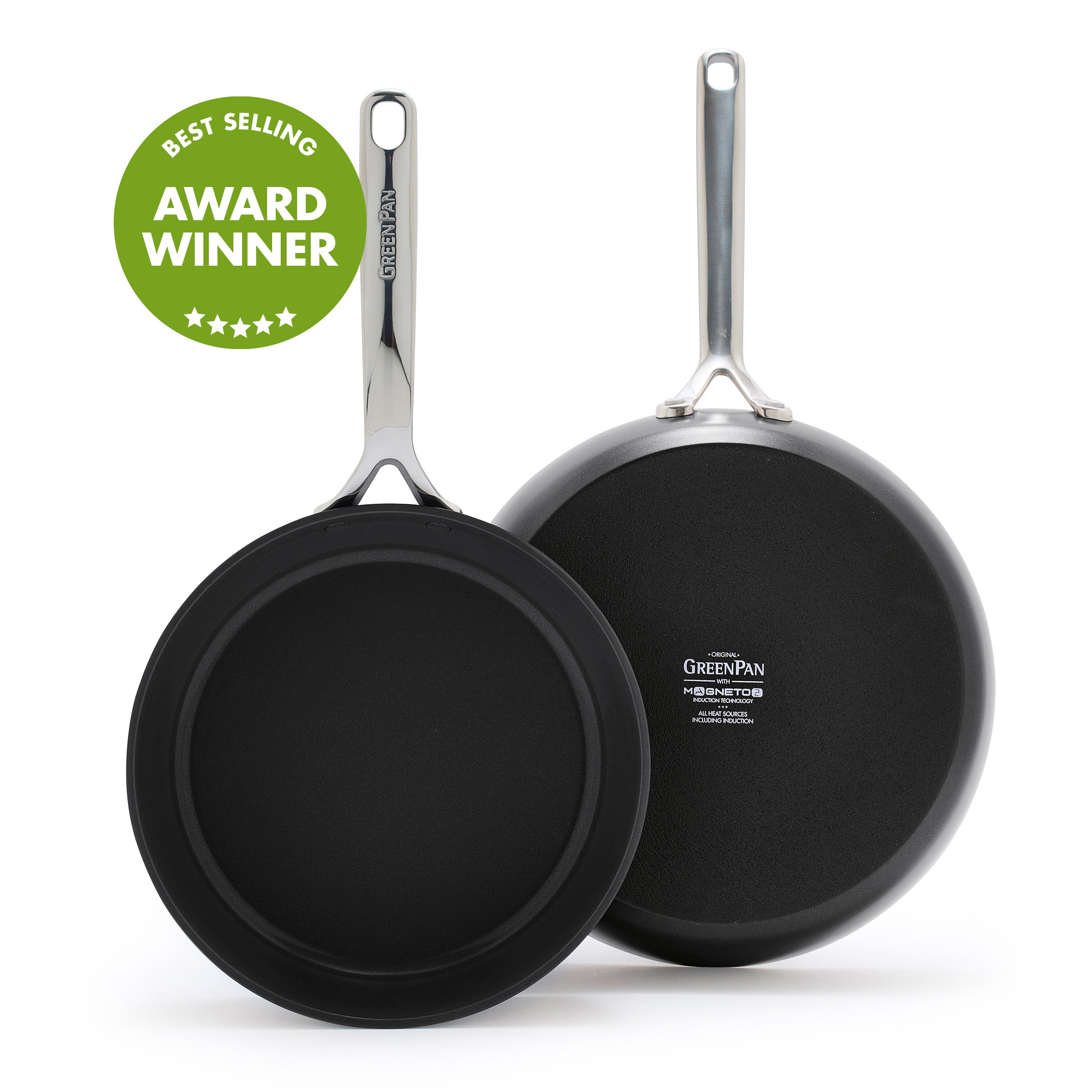 GP5 Infinite8 Ceramic Nonstick 9.5" and 11" Frypan Set
