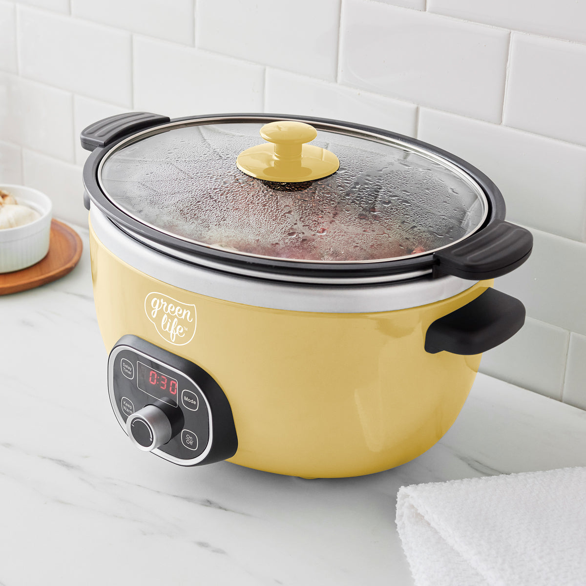GreenPan Healthy 6-Quart Slow Cooker in Butter