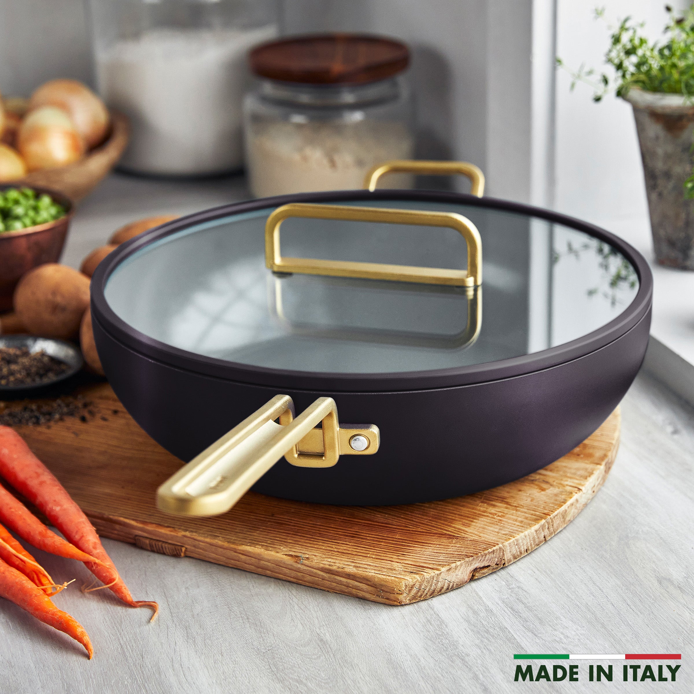 GreenPan Stanley Tucci™ Ceramic Nonstick 6.5-Quart Essential Stanley Pan - Calabrian Fig