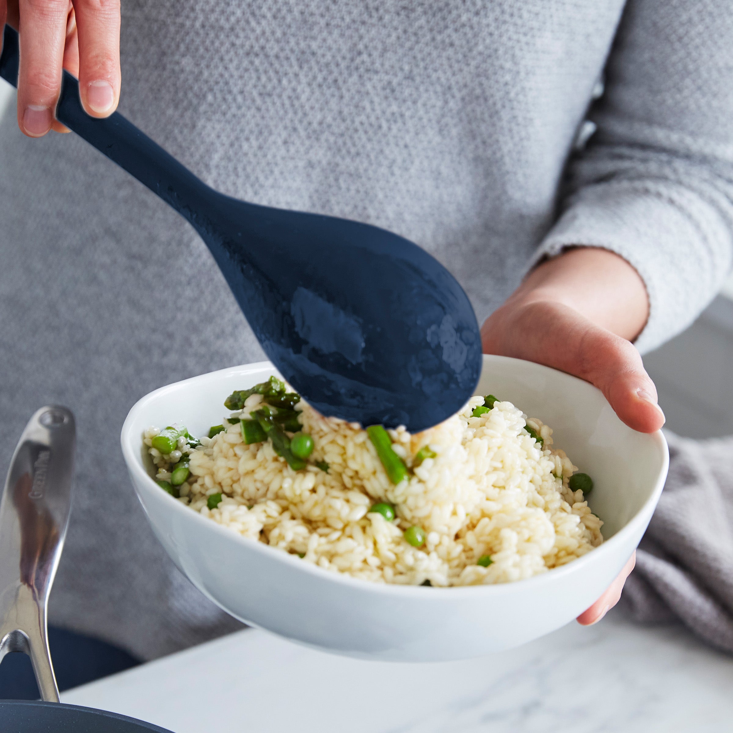 GreenPan Platinum Silicone 7-Piece Utensil & Crock Set - Navy