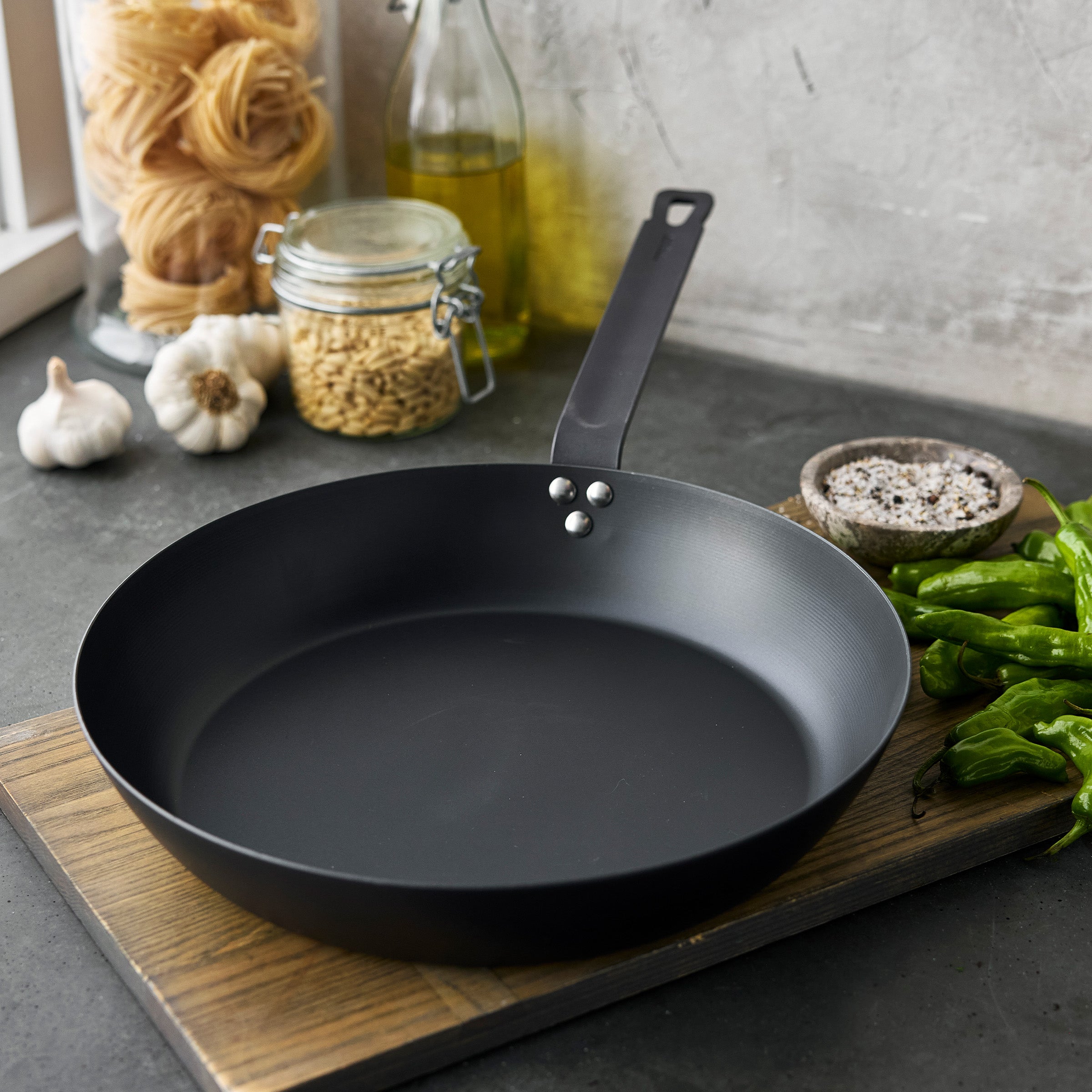 GreenPan Bobby Flay 5-Piece Carbon Steel Cookware Set with Cookbook