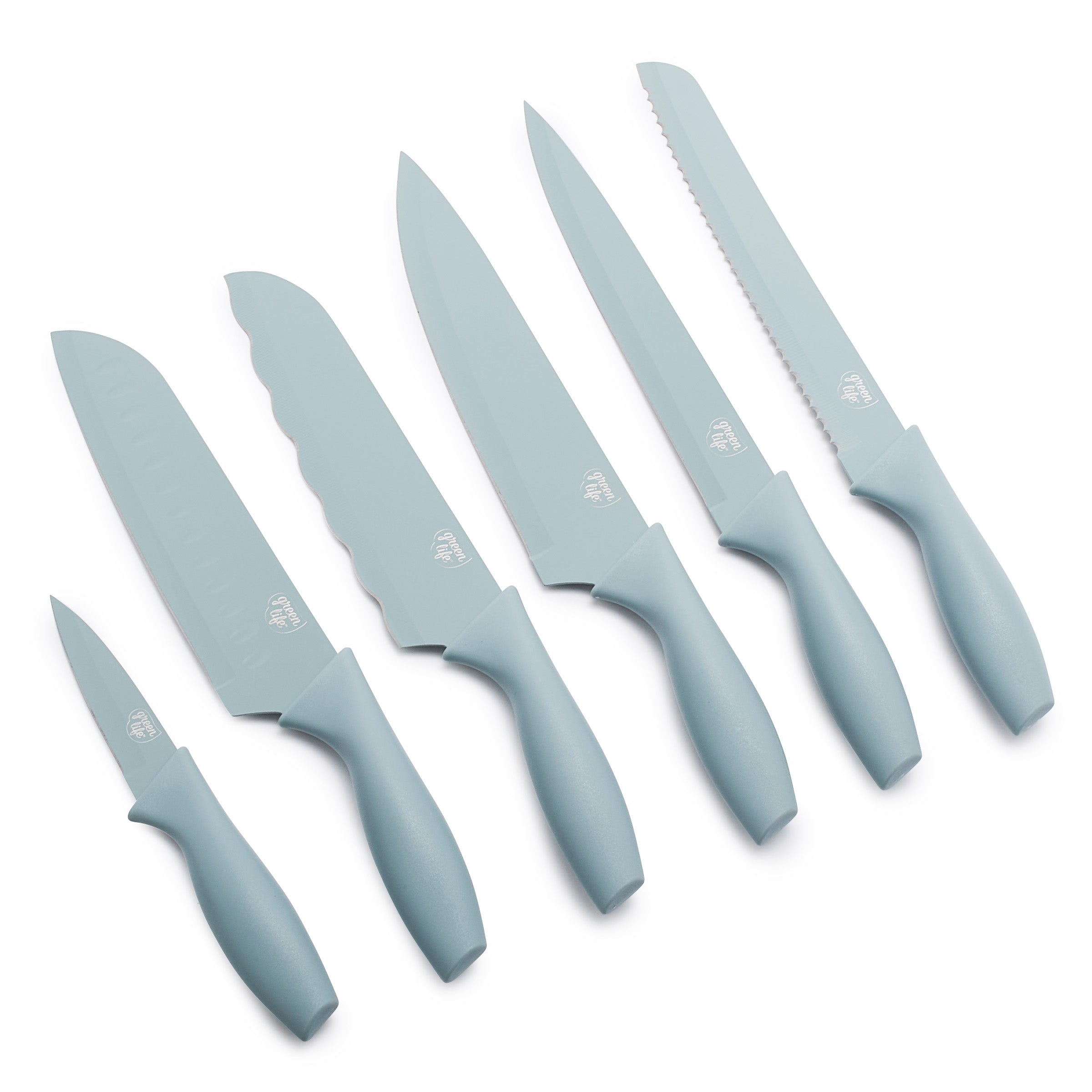 GreenLife 6-Piece Cutlery Set, Blue Haze