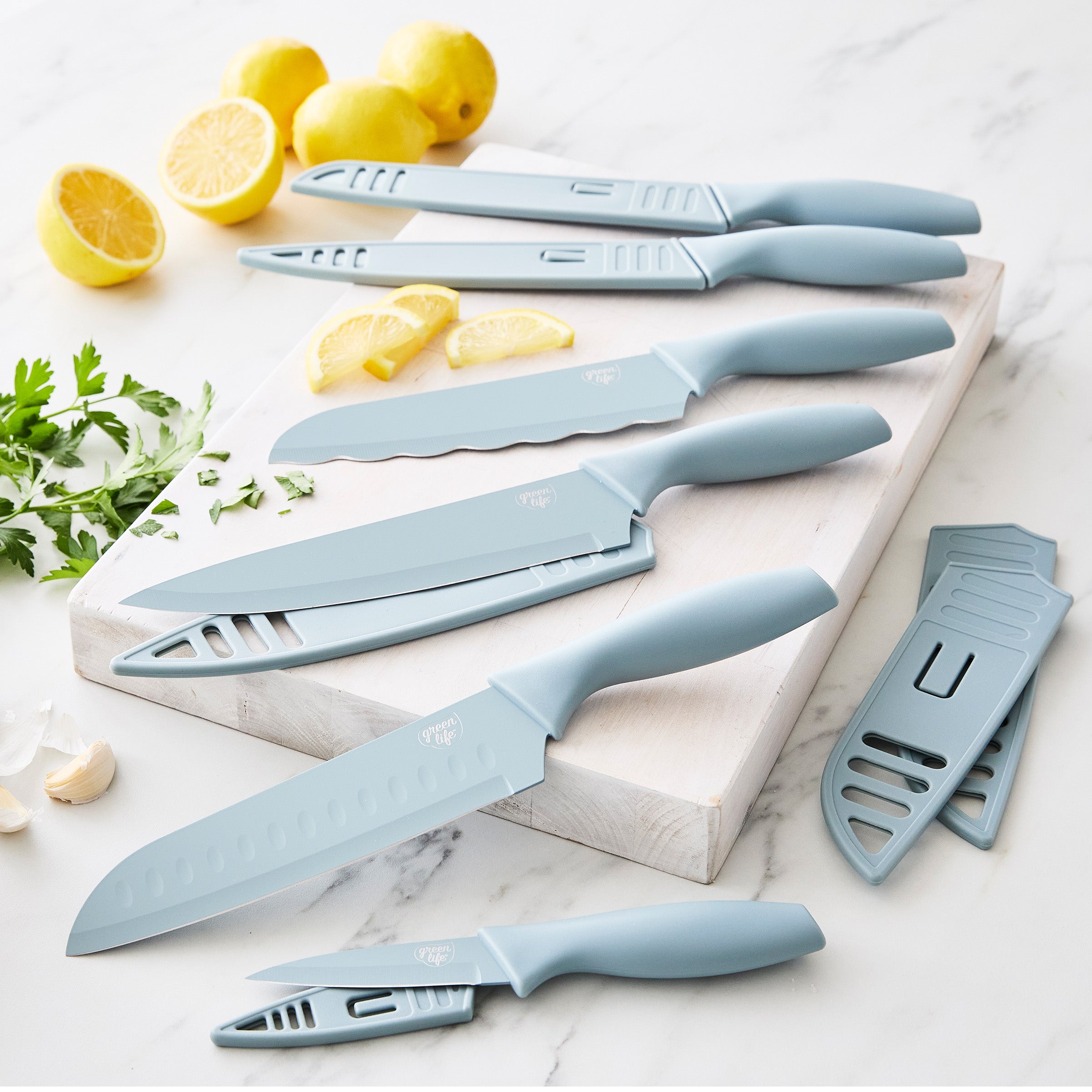 GreenLife 6-Piece Cutlery Set, Blue Haze