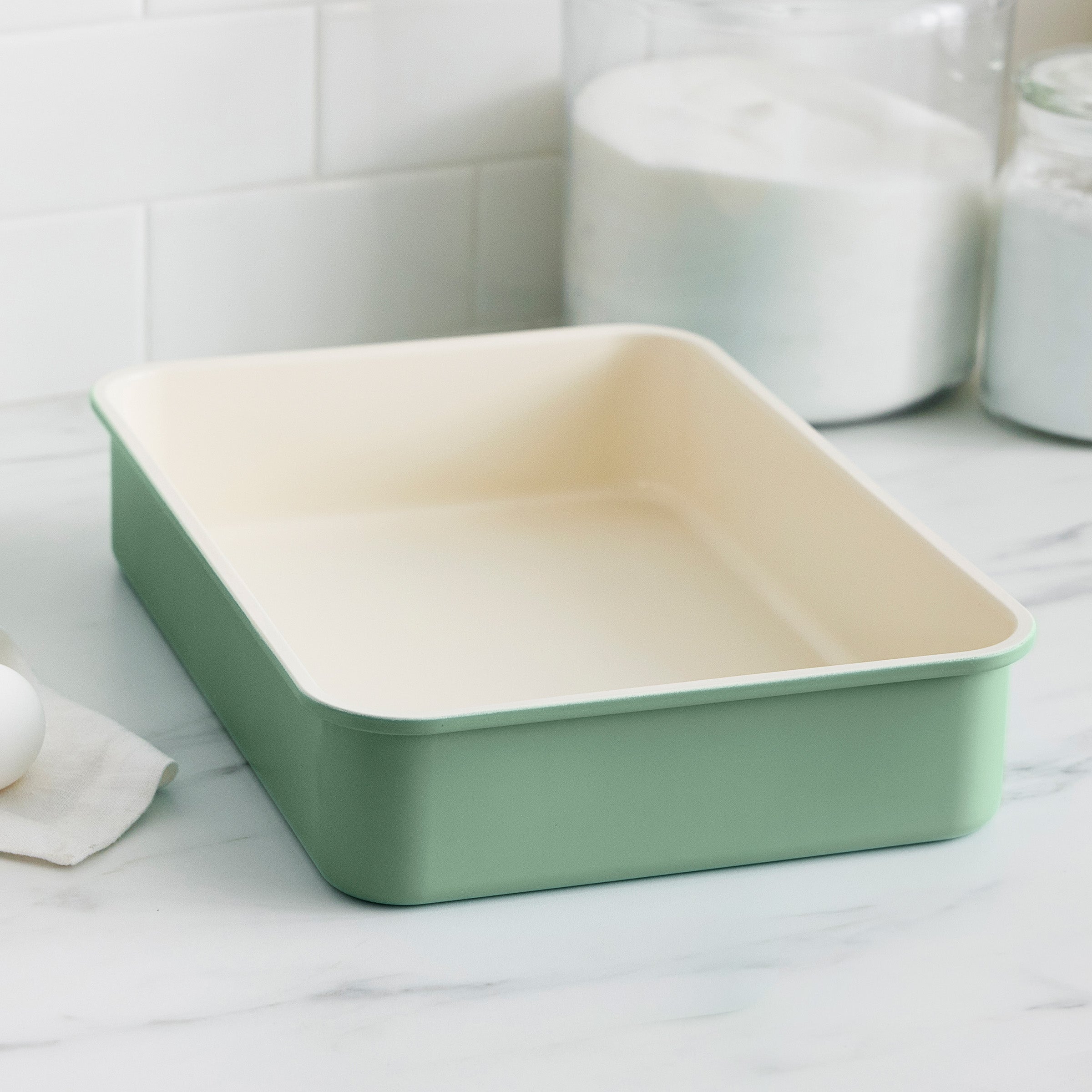 GreenLife Ceramic Nonstick 6-Piece Bakeware Set – Sage Green