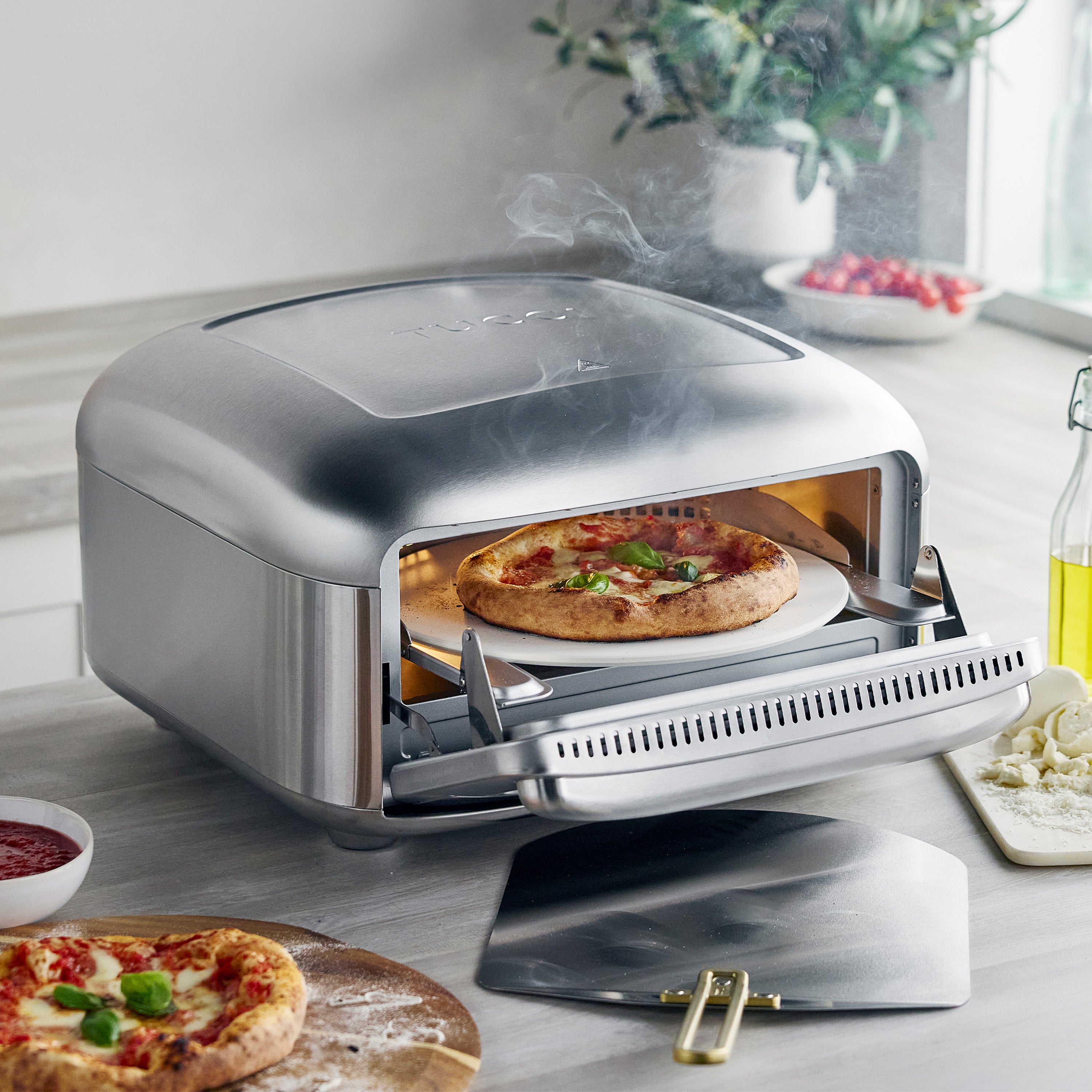 Stanley Tucci™ Indoor and Outdoor Pizza Oven – Stainless Steel