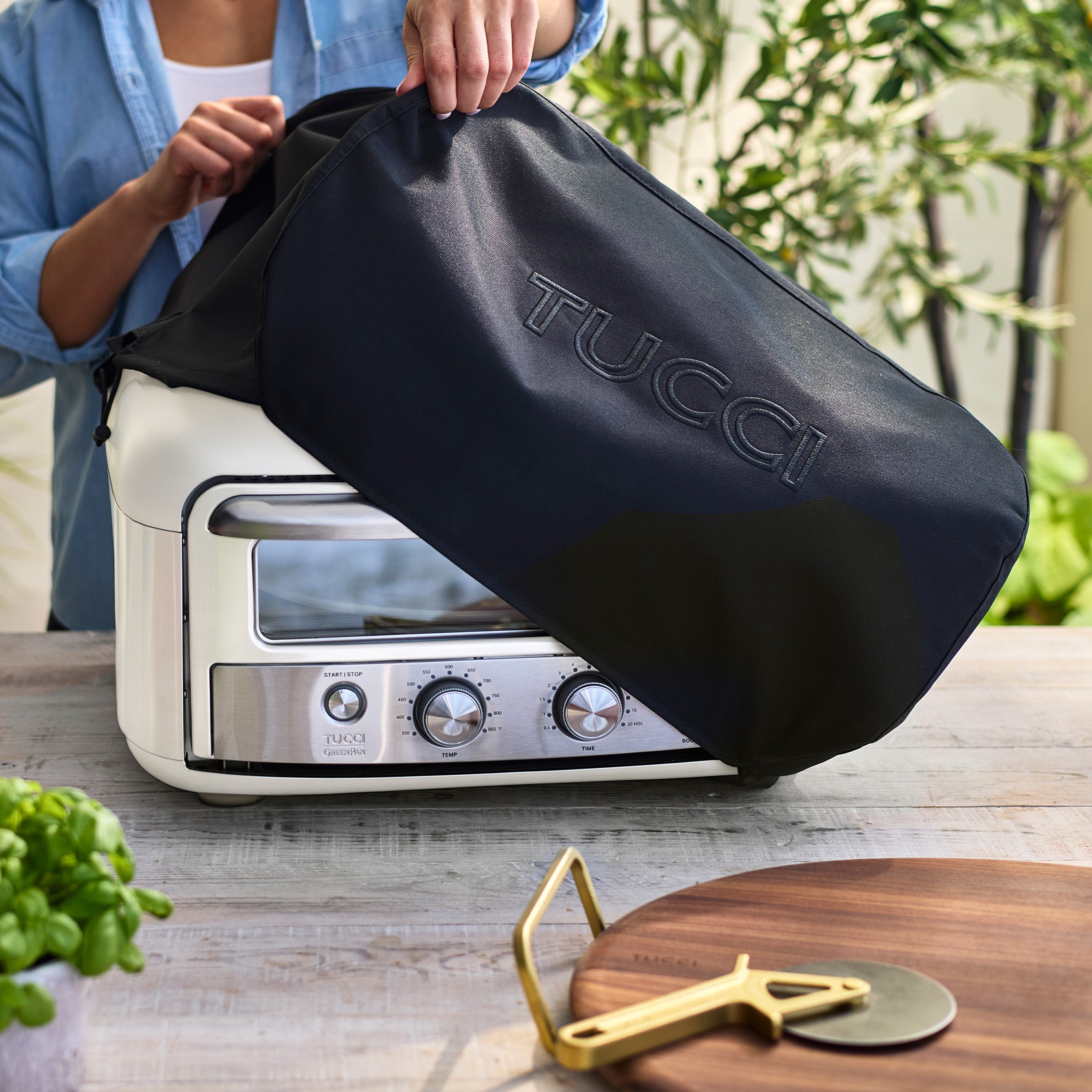 Stanley Tucci Indoor and Outdoor Pizza Oven – Carrara White