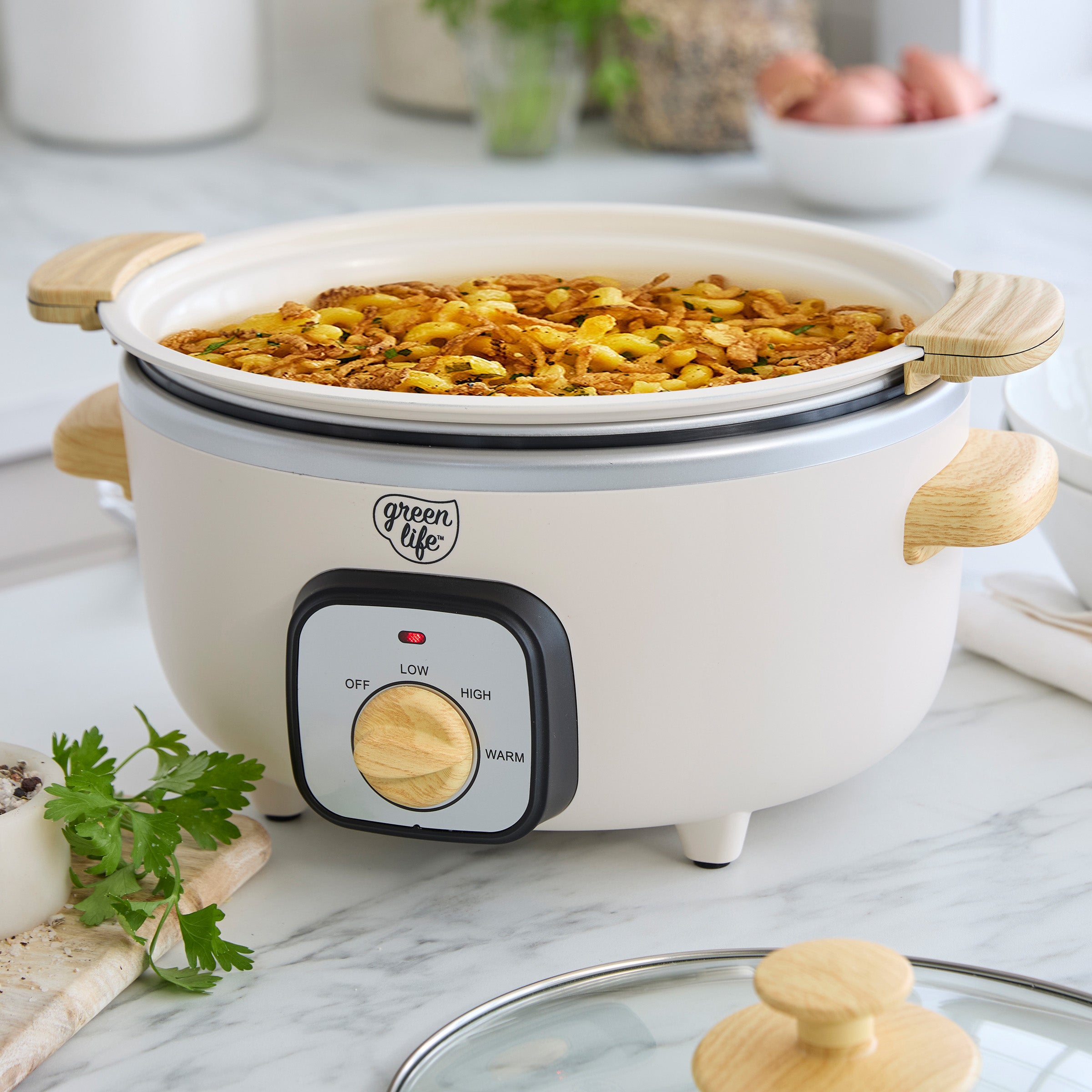 GreenLife Healthy 3.5-Quart Slow Cooker – Cream