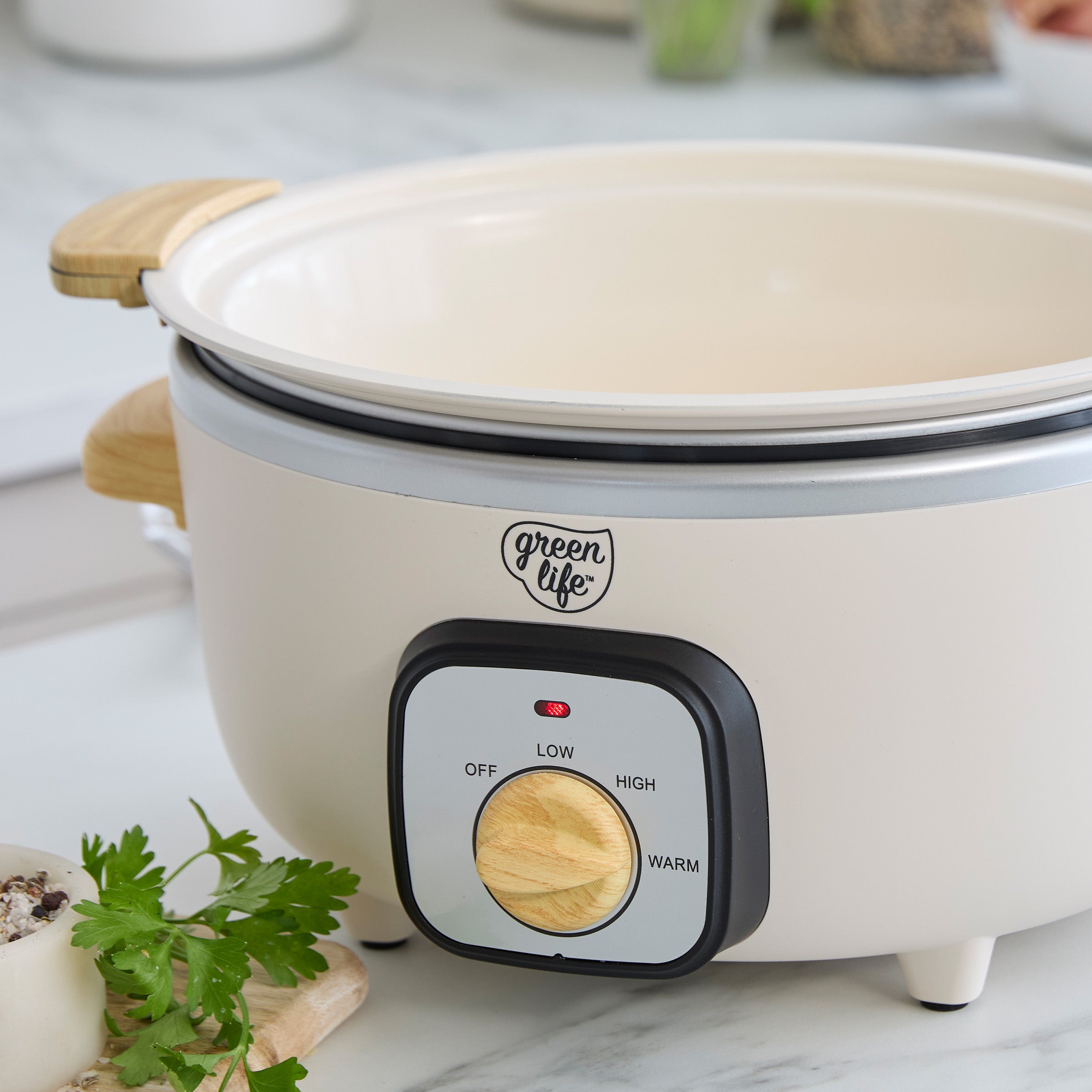 GreenLife Healthy 3.5-Quart Slow Cooker – Cream