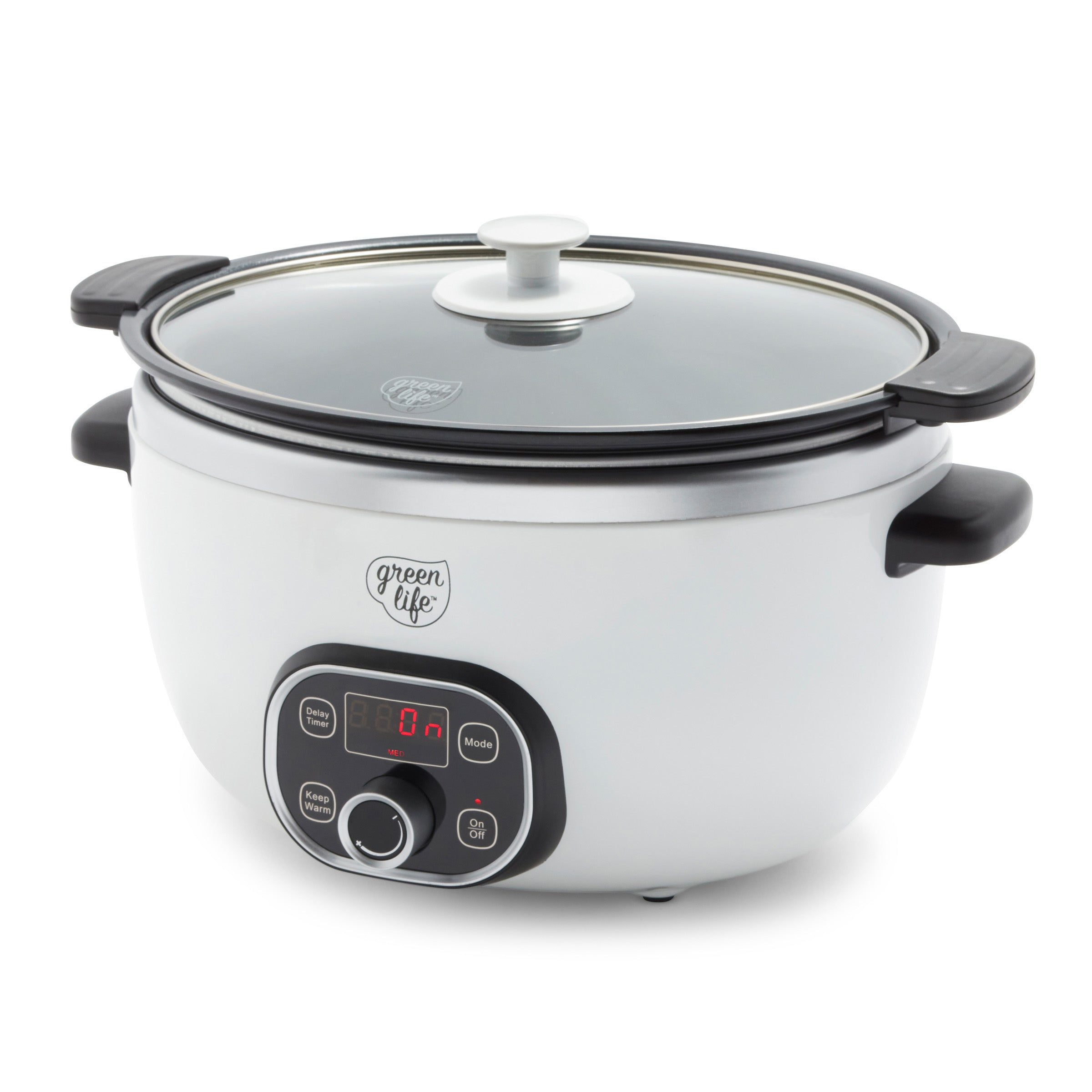 GreenLife Healthy 8-Quart Slow Cooker in White