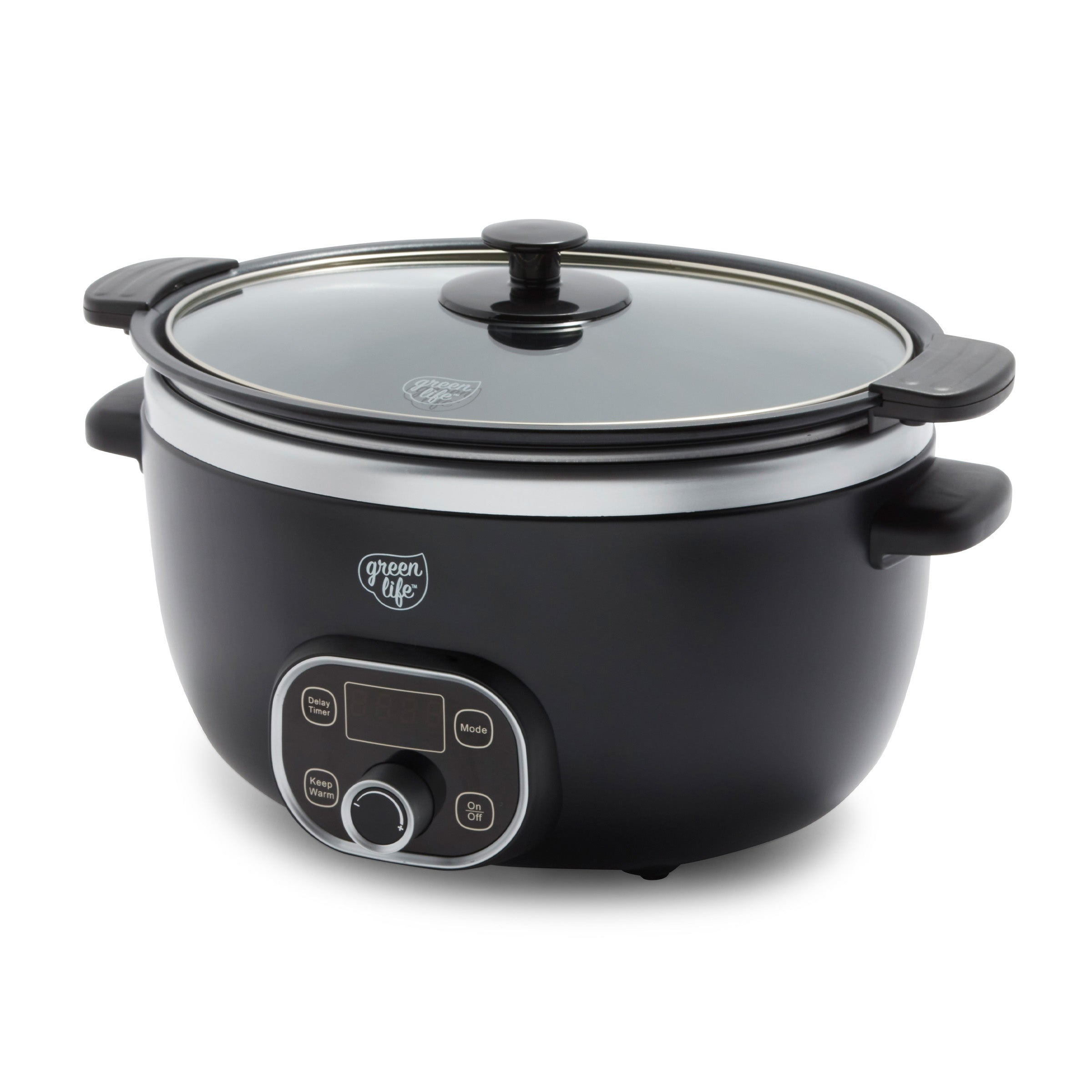 GreenLife Healthy 8-Quart Slow Cooker, Black