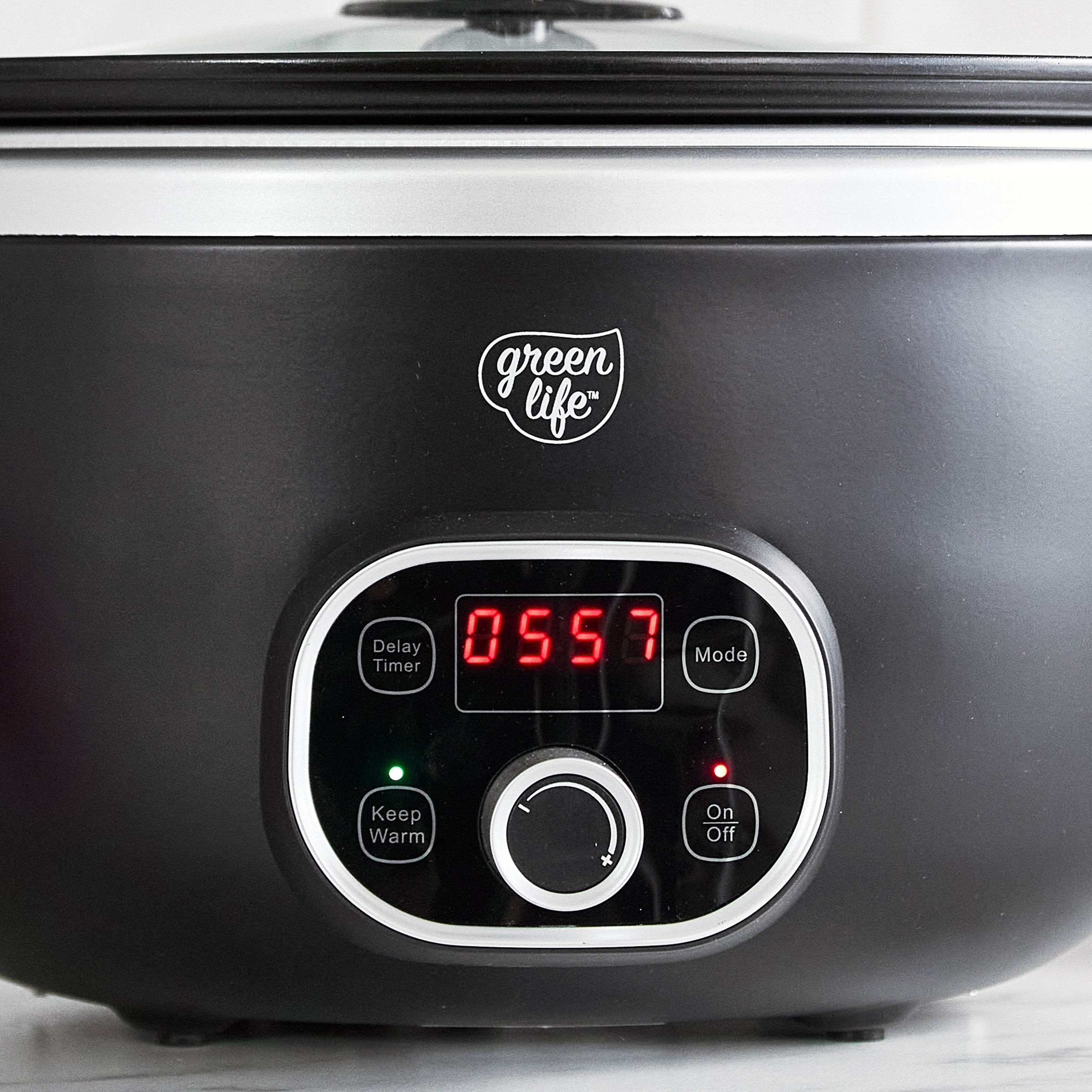 GreenLife Healthy 8-Quart Slow Cooker, Black