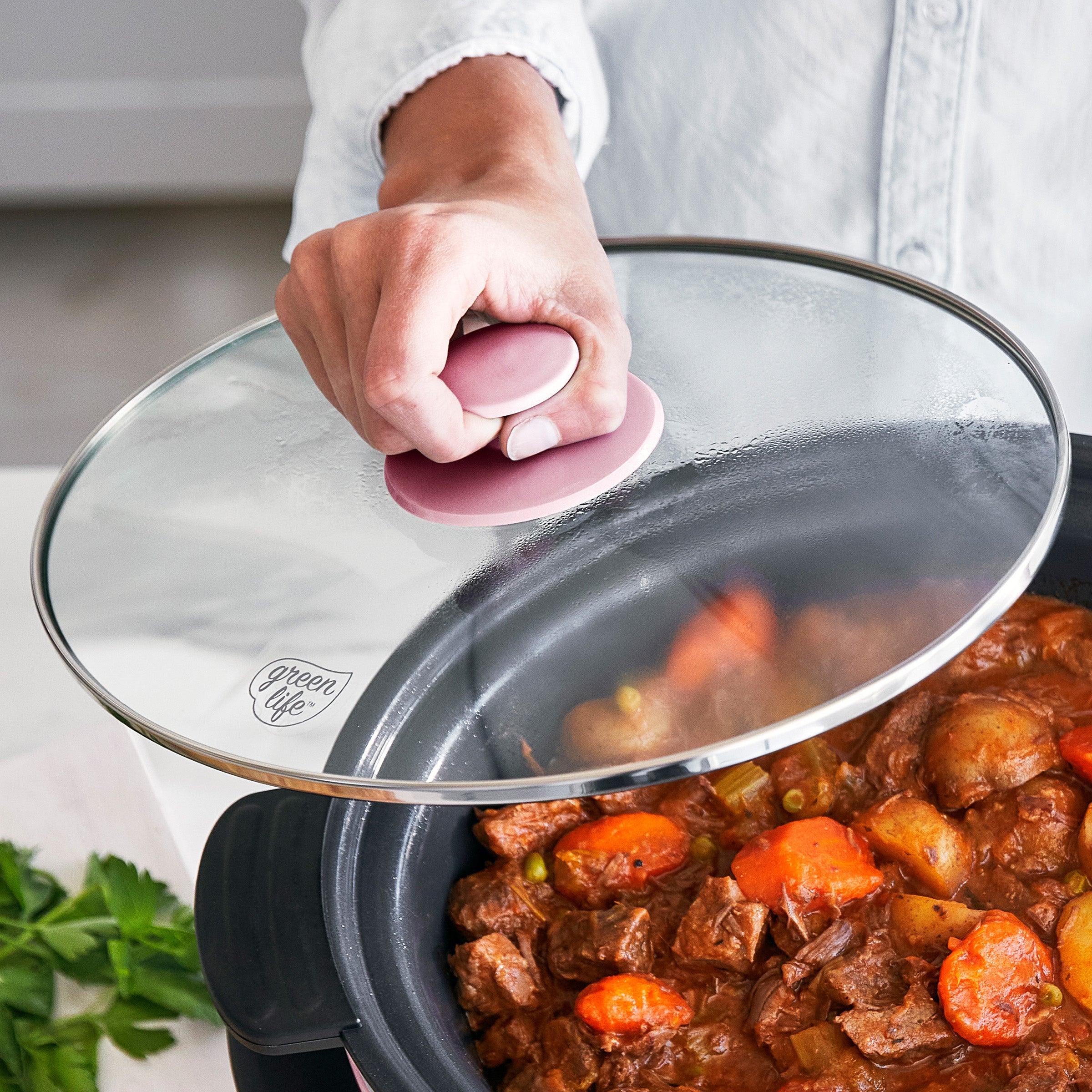 GreenLife Healthy 8-Quart Slow Cooker – Pink